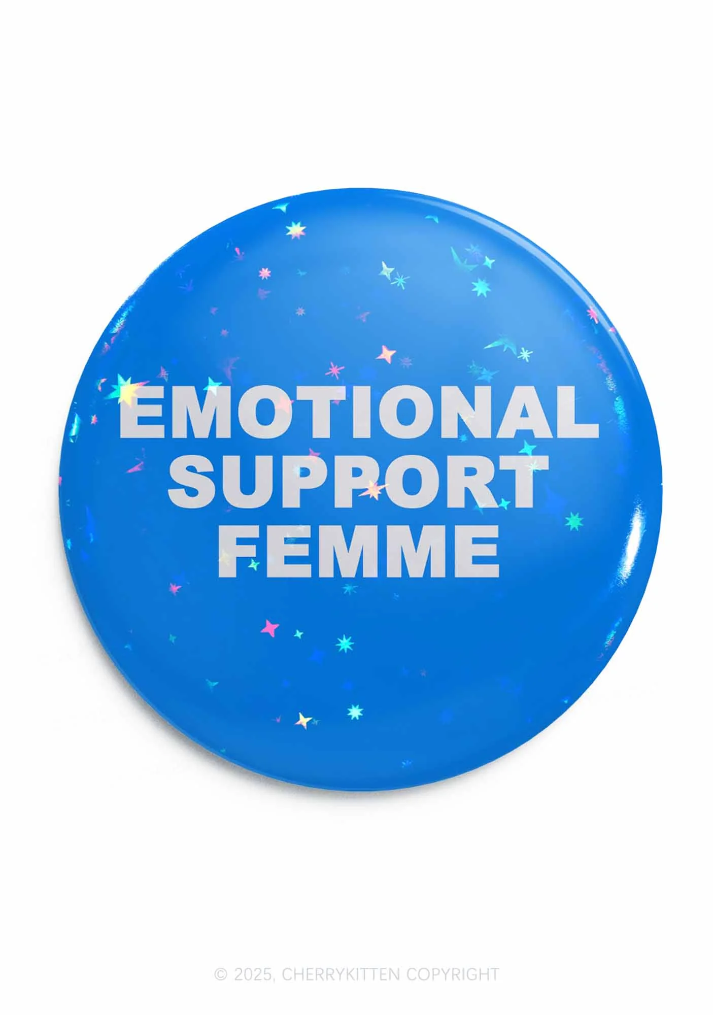 Emotional Support Femme 1Pc Y2K Pin Badge Cherrykitten - Image 4