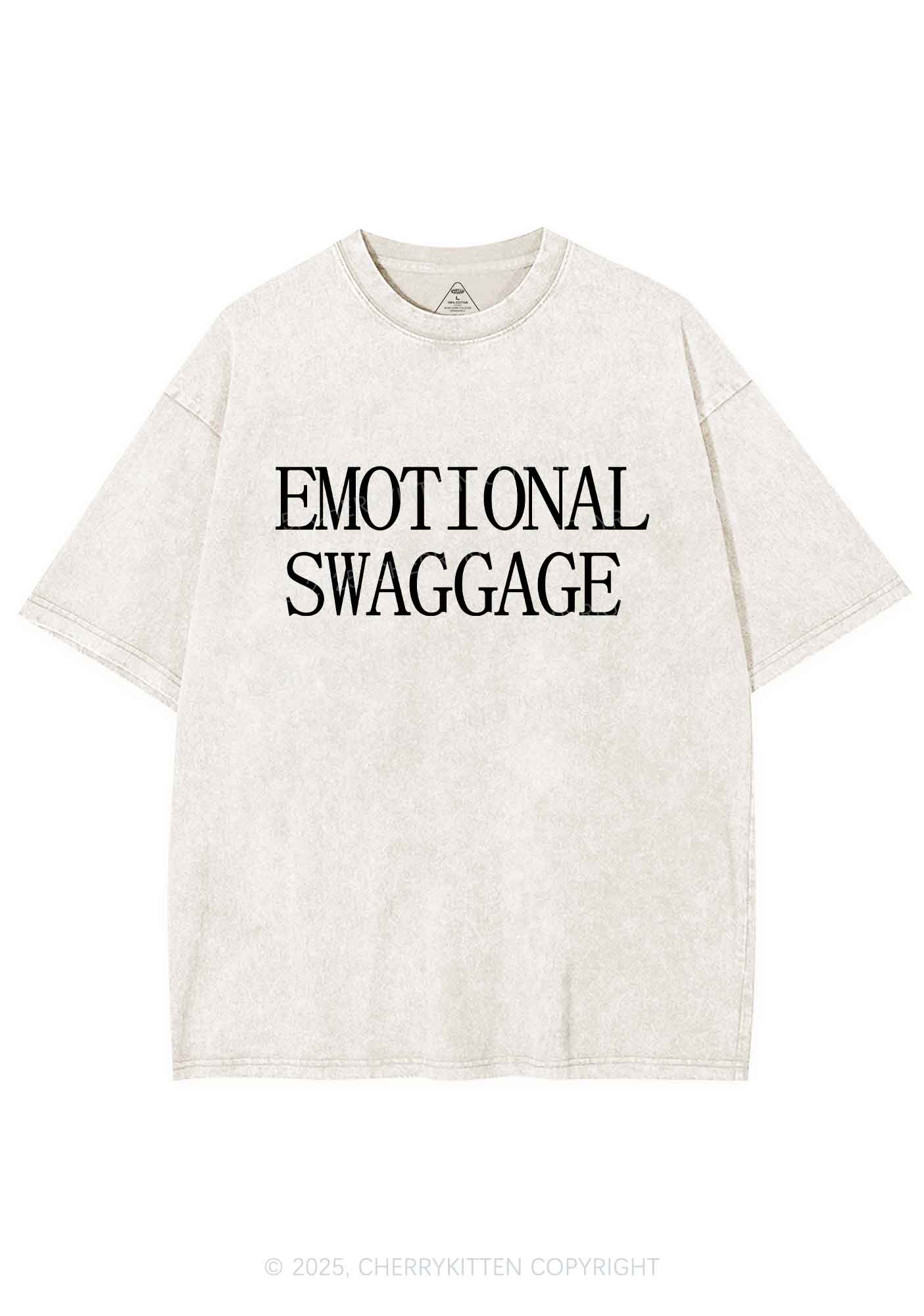Emotional Swaggage Y2K Shirts Washed Tee Cherrykitten - Image 4