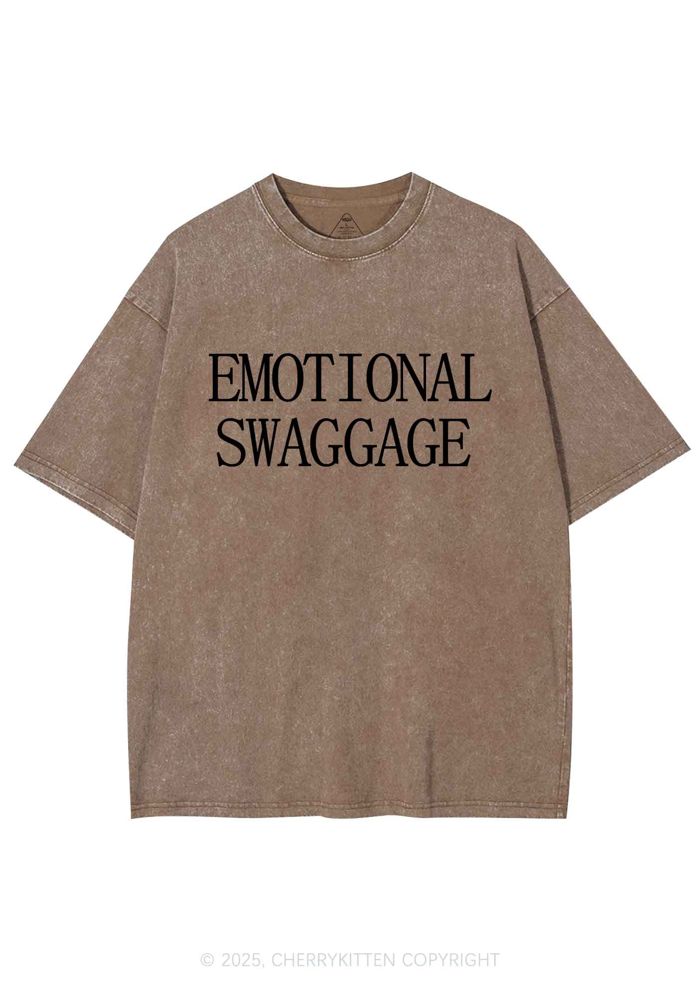 Emotional Swaggage Y2K Shirts Washed Tee Cherrykitten - Image 6