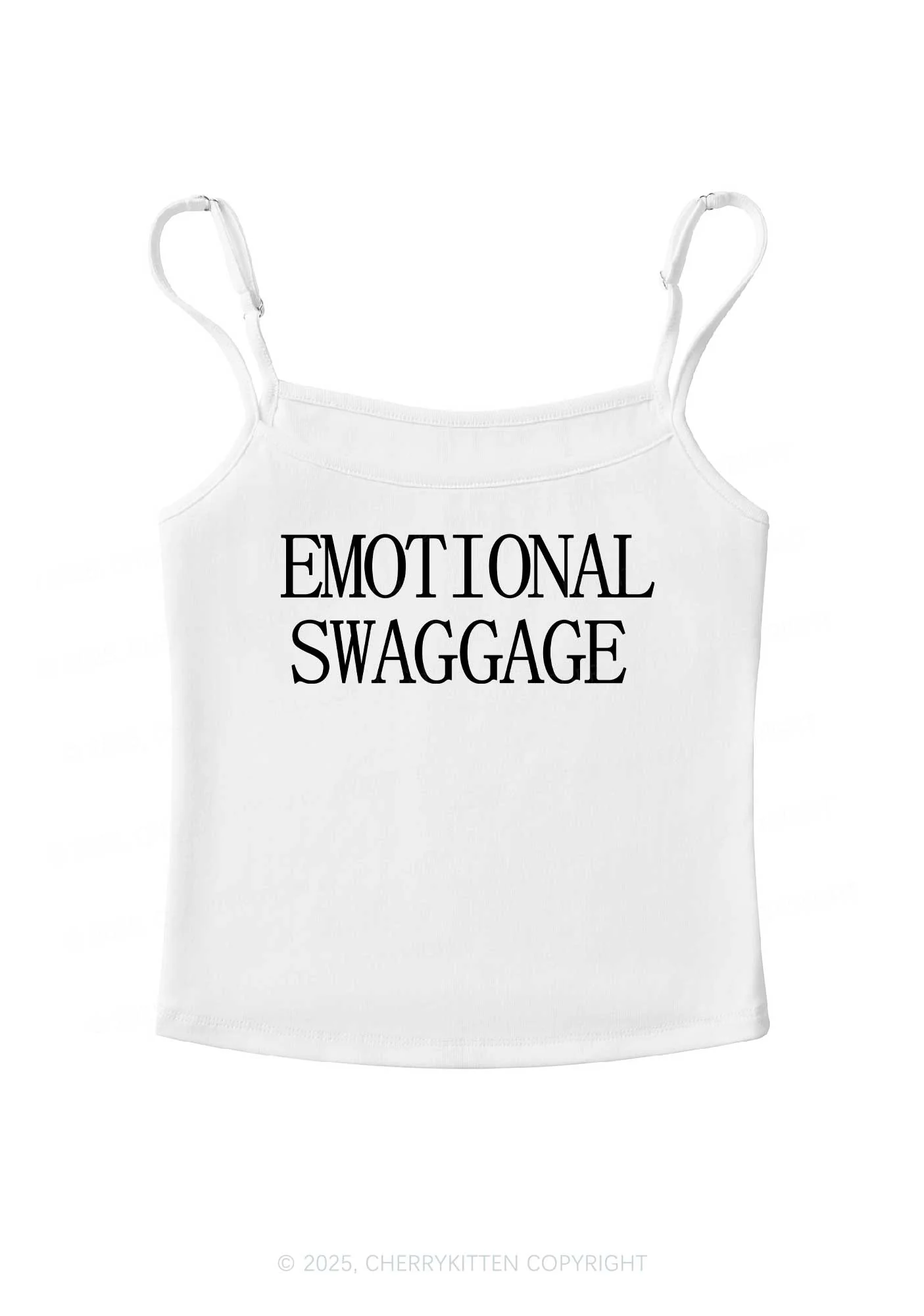 Emotional Swaggage Y2K Spaghetti Strap Cami Cherrykitten - Image 3