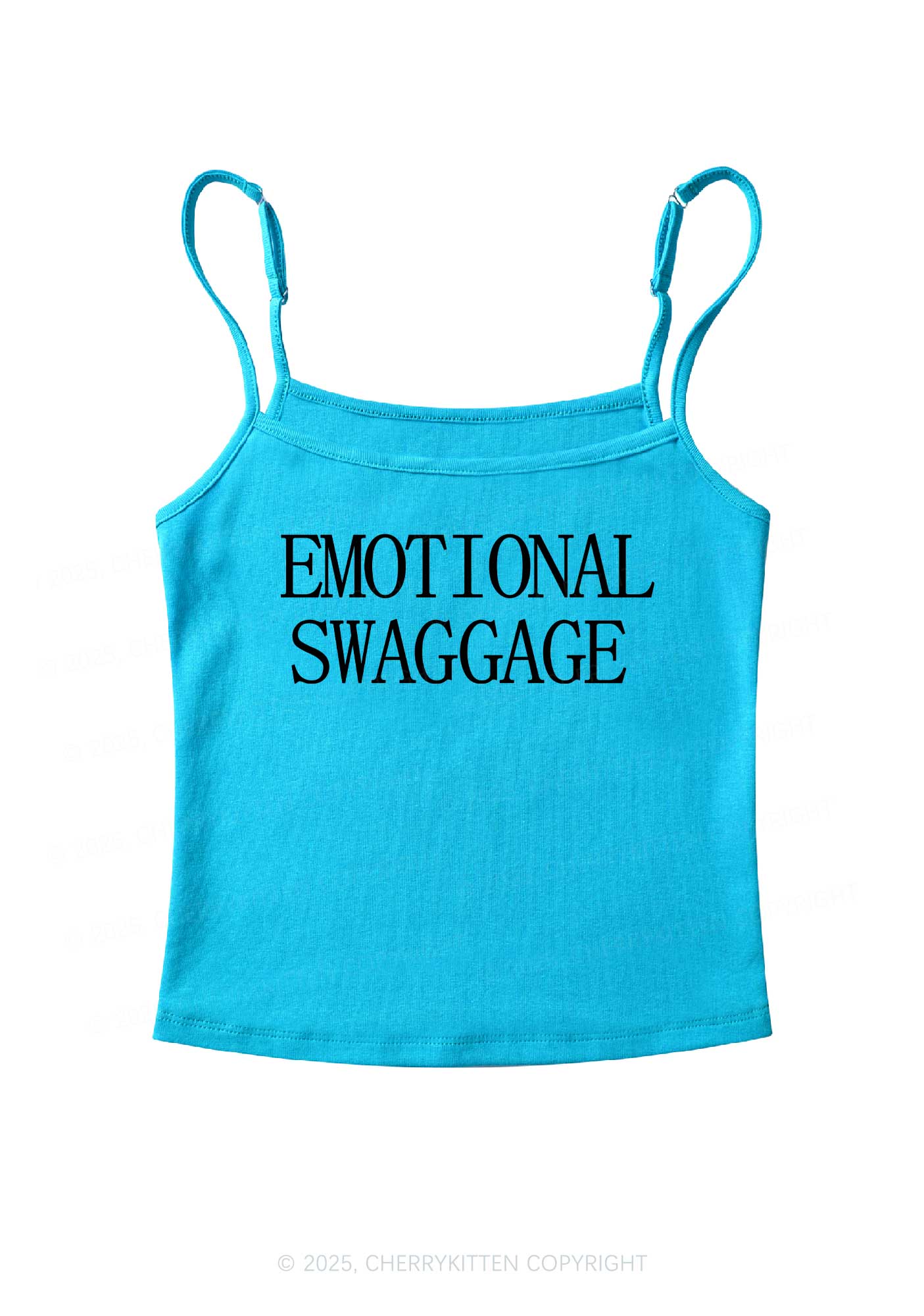 Emotional Swaggage Y2K Spaghetti Strap Cami Cherrykitten - Image 5