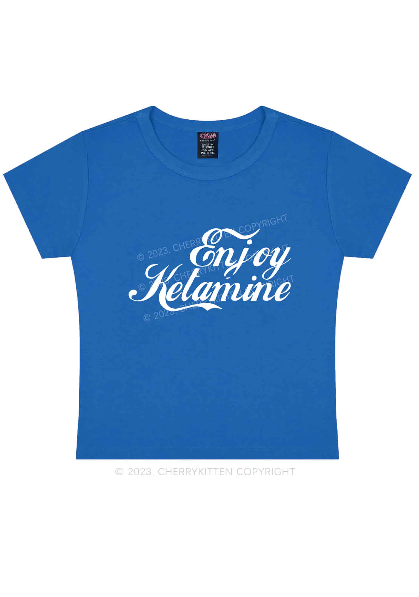 Enjoy Your K Y2K Baby Tee Cherrykitten - Image 7