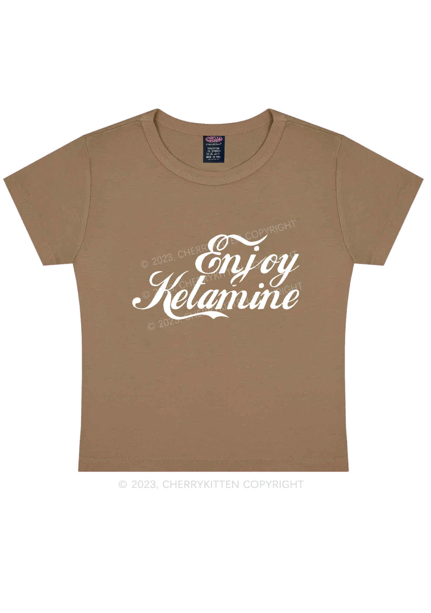 Enjoy Your K Y2K Baby Tee Cherrykitten - Image 8