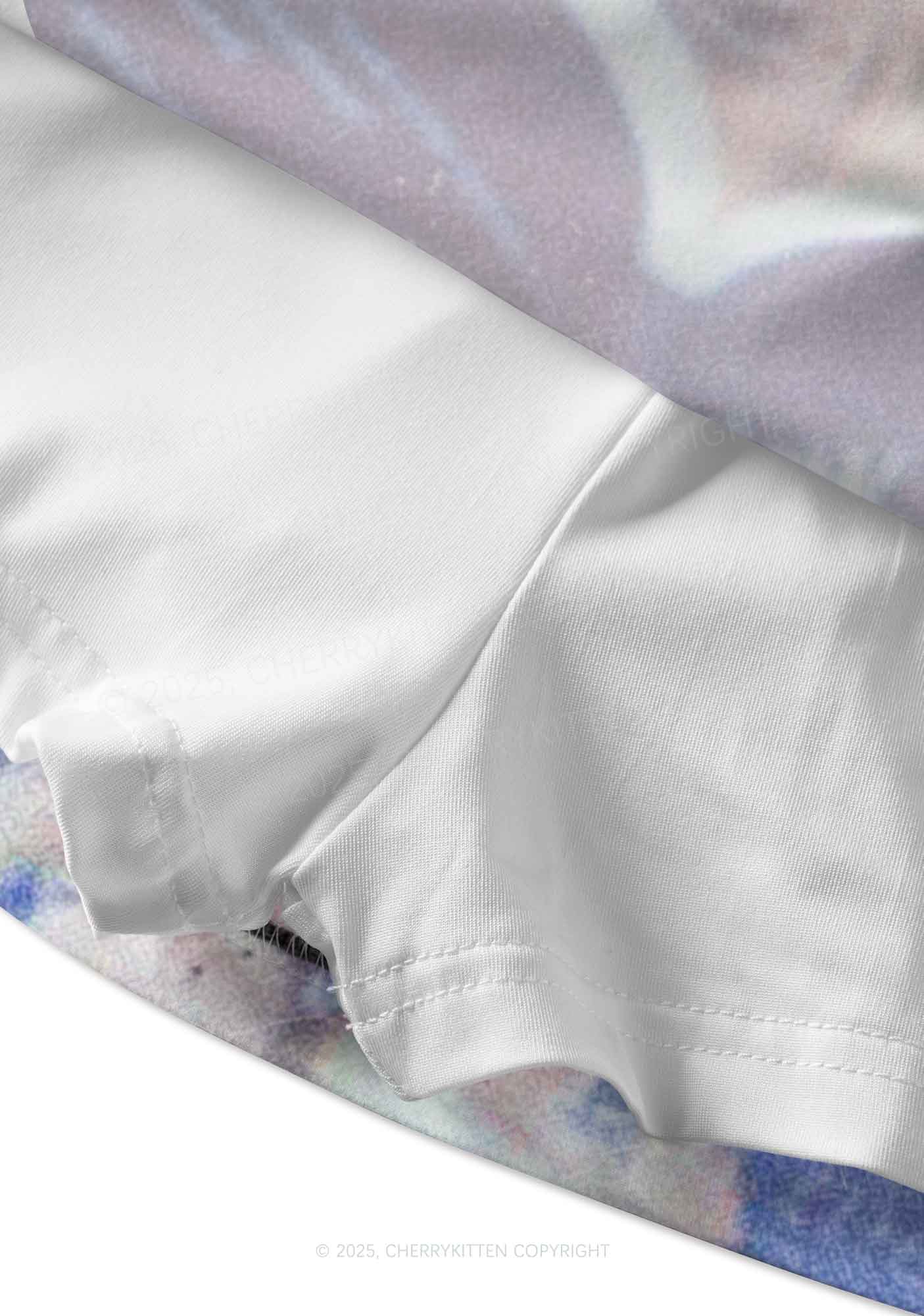 BDE Y2K Print Mini Skirt Cherrykitten - Image 3