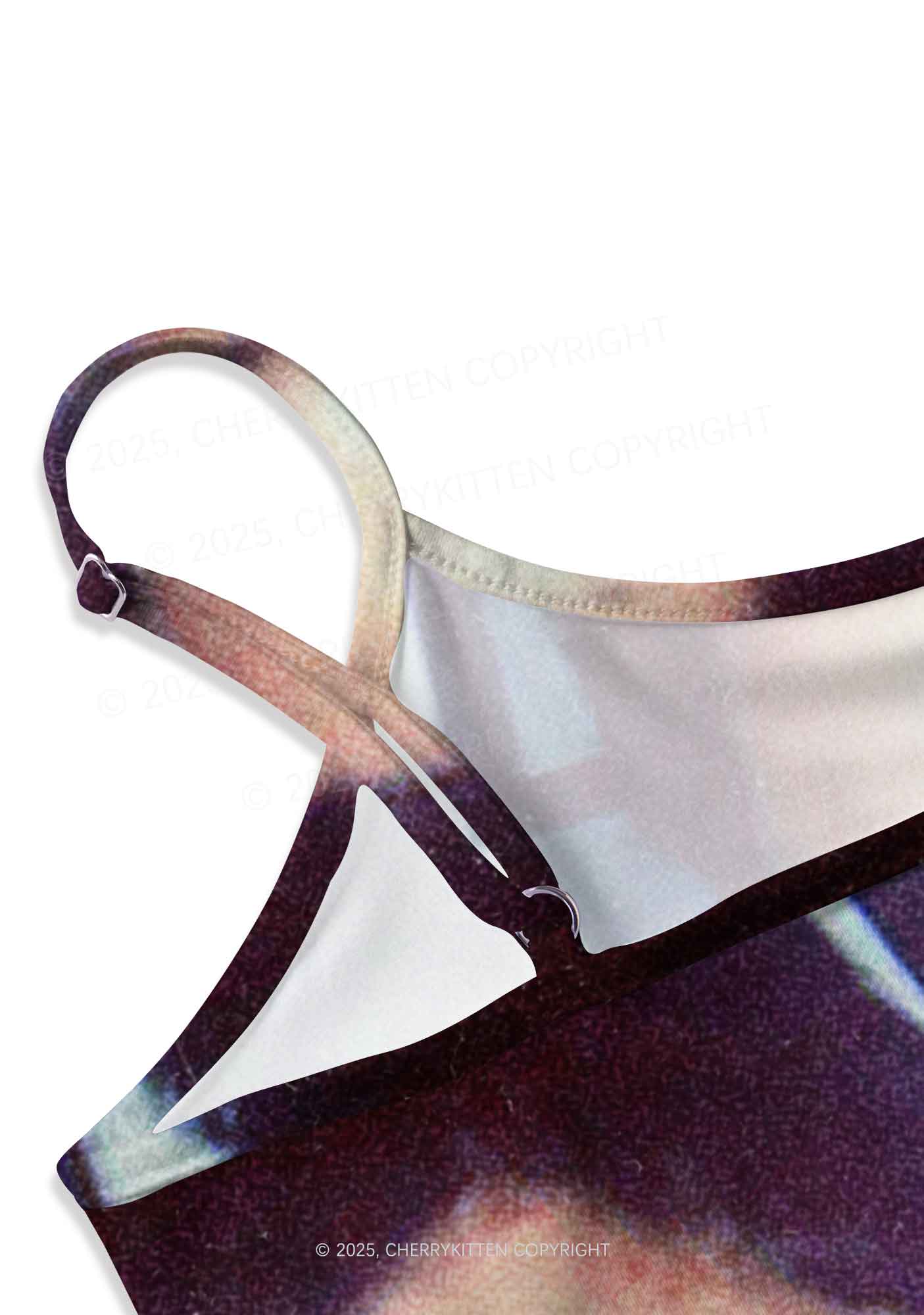BDE Y2K Print Slip Dress Cherrykitten - Image 3