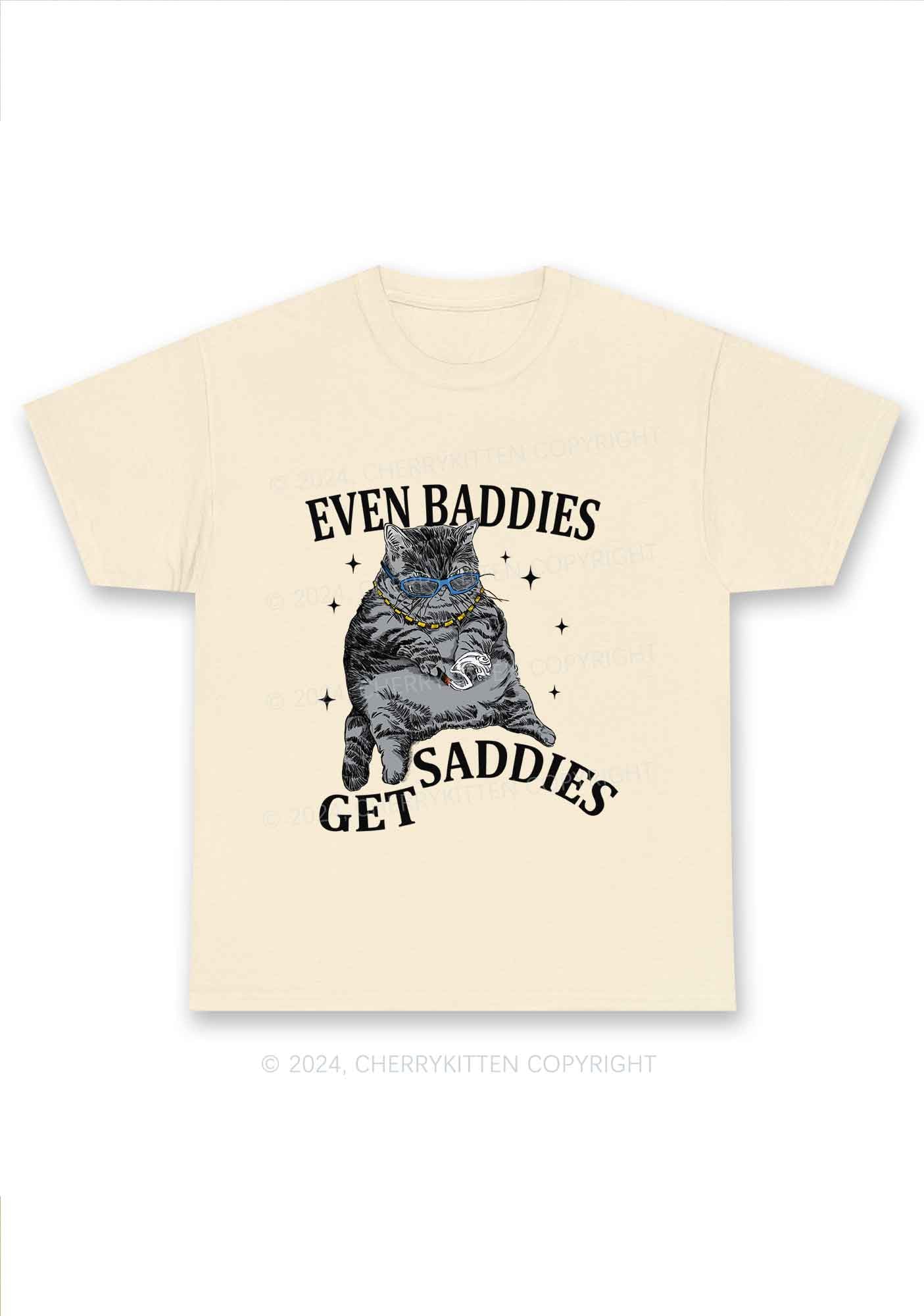 Even Baddies Get Saddies Y2K Chunky Shirt Cherrykitten - Image 5