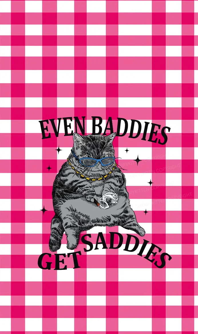 Even Baddies Get Saddies Y2K Phone Case Cherrykitten - Image 2