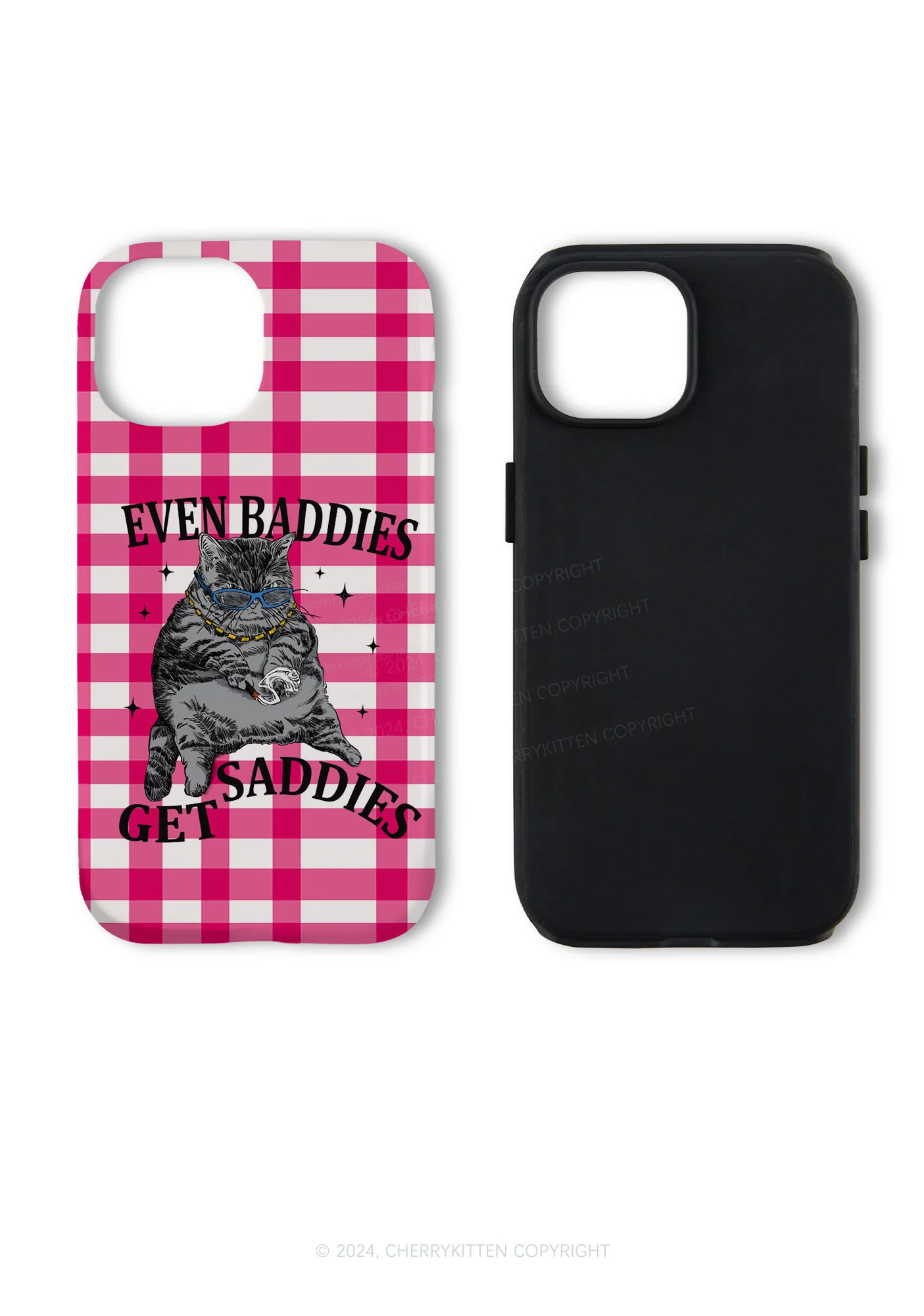 Even Baddies Get Saddies Y2K Phone Case Cherrykitten - Image 4