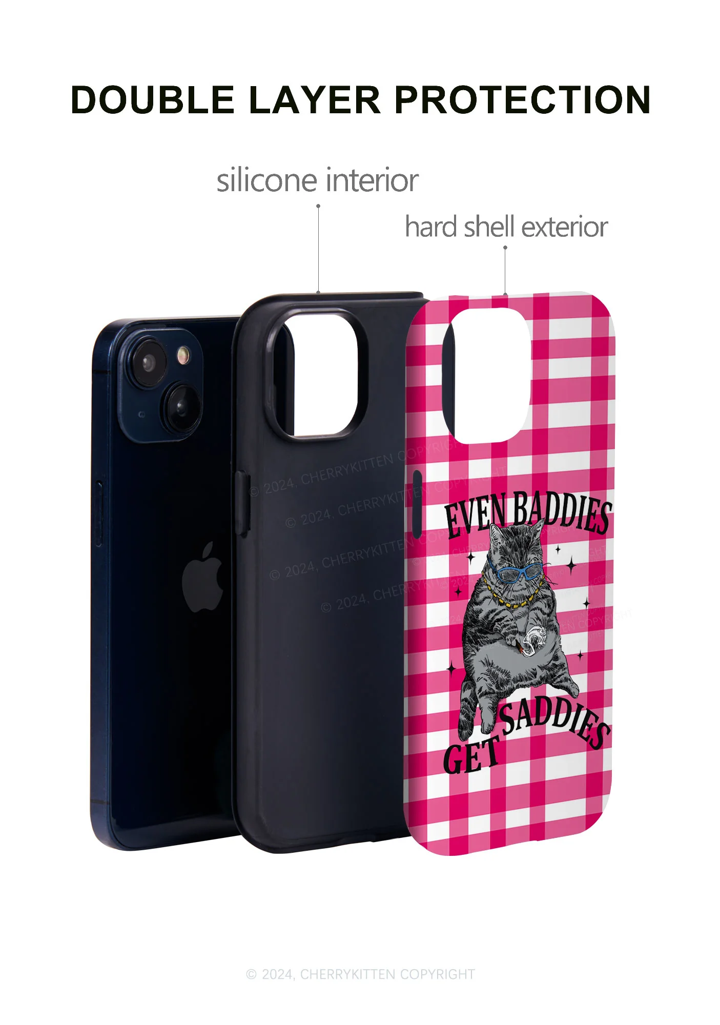 Even Baddies Get Saddies Y2K Phone Case Cherrykitten - Image 5