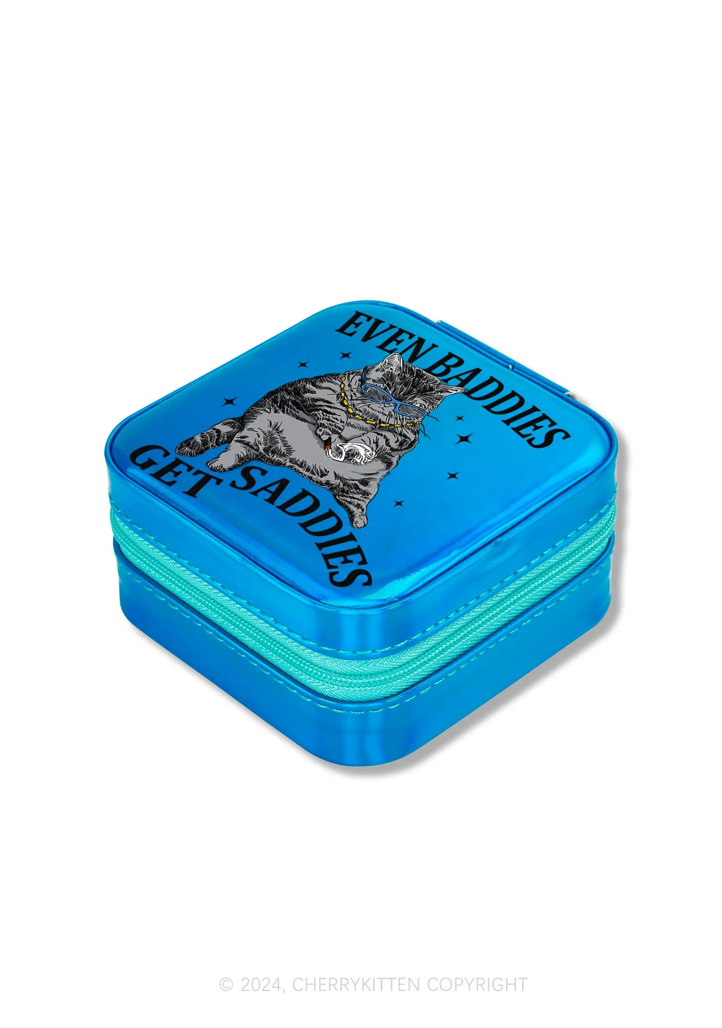 Even Baddies Get Saddies Y2K Portable Jewelry Box Cherrykitten - Image 3