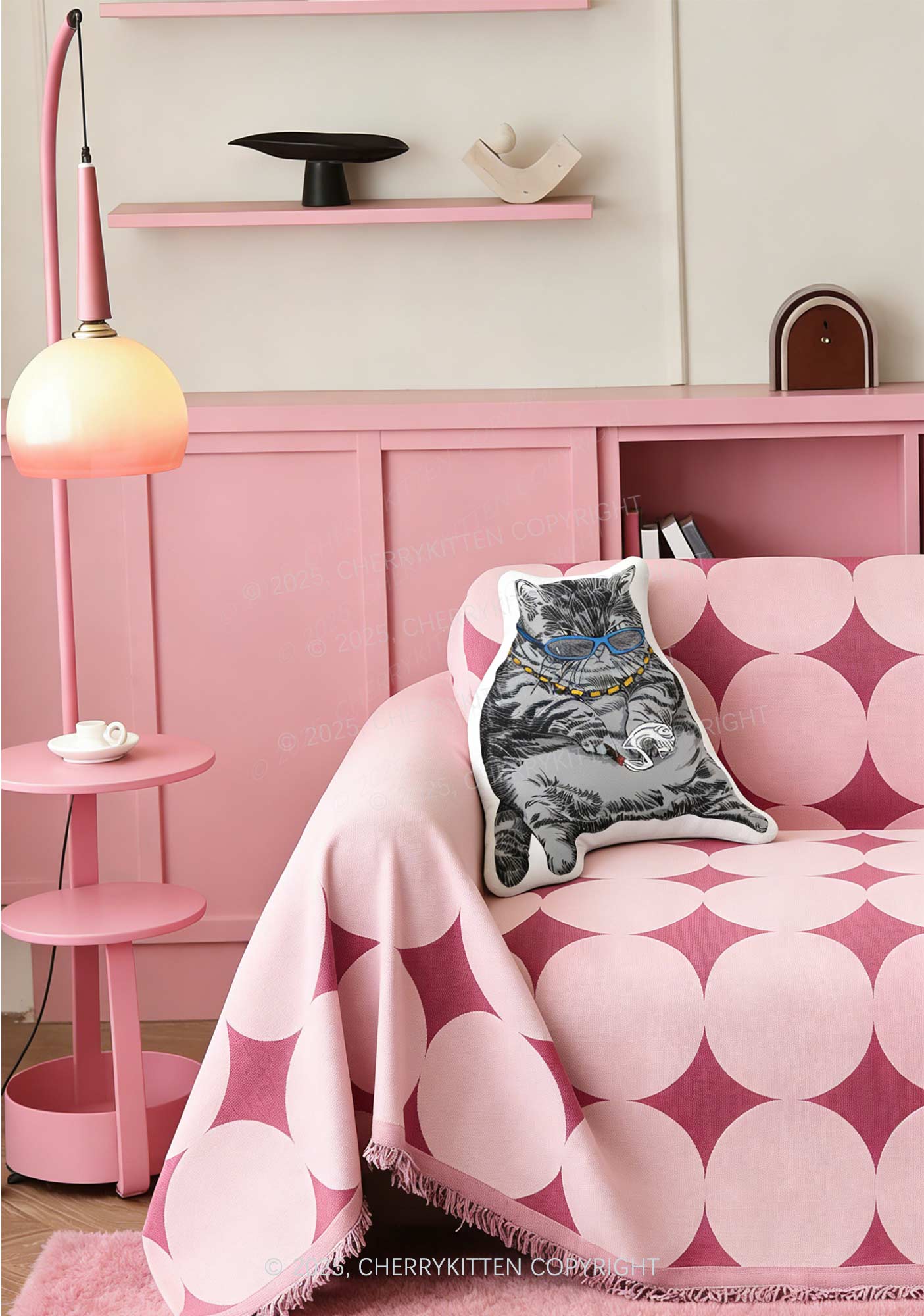 Even Baddies Get Saddies Y2K Ugly Pillow Cherrykitten - Image 2