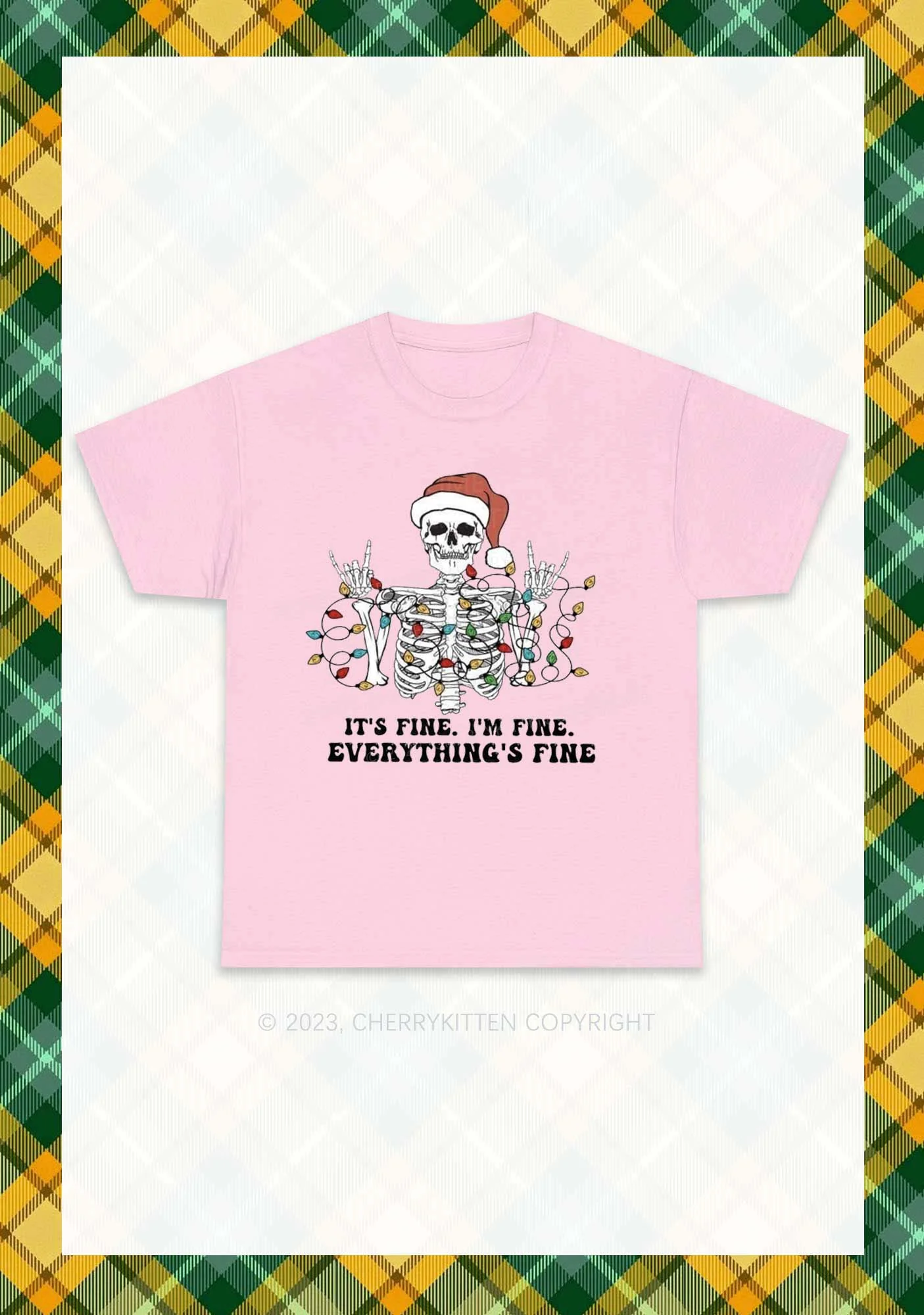 Everything's Fine Christmas Chunky Shirt Cherrykitten - Image 6