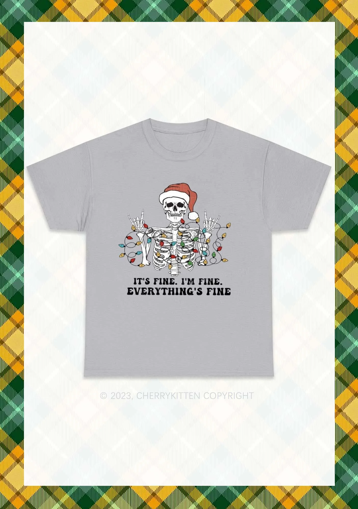 Everything's Fine Christmas Chunky Shirt Cherrykitten - Image 7