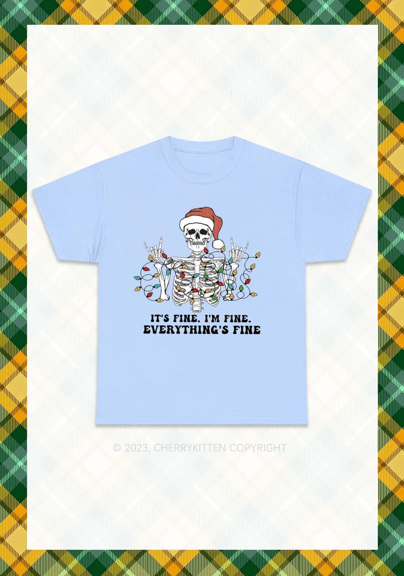 Everything's Fine Christmas Chunky Shirt Cherrykitten - Image 8