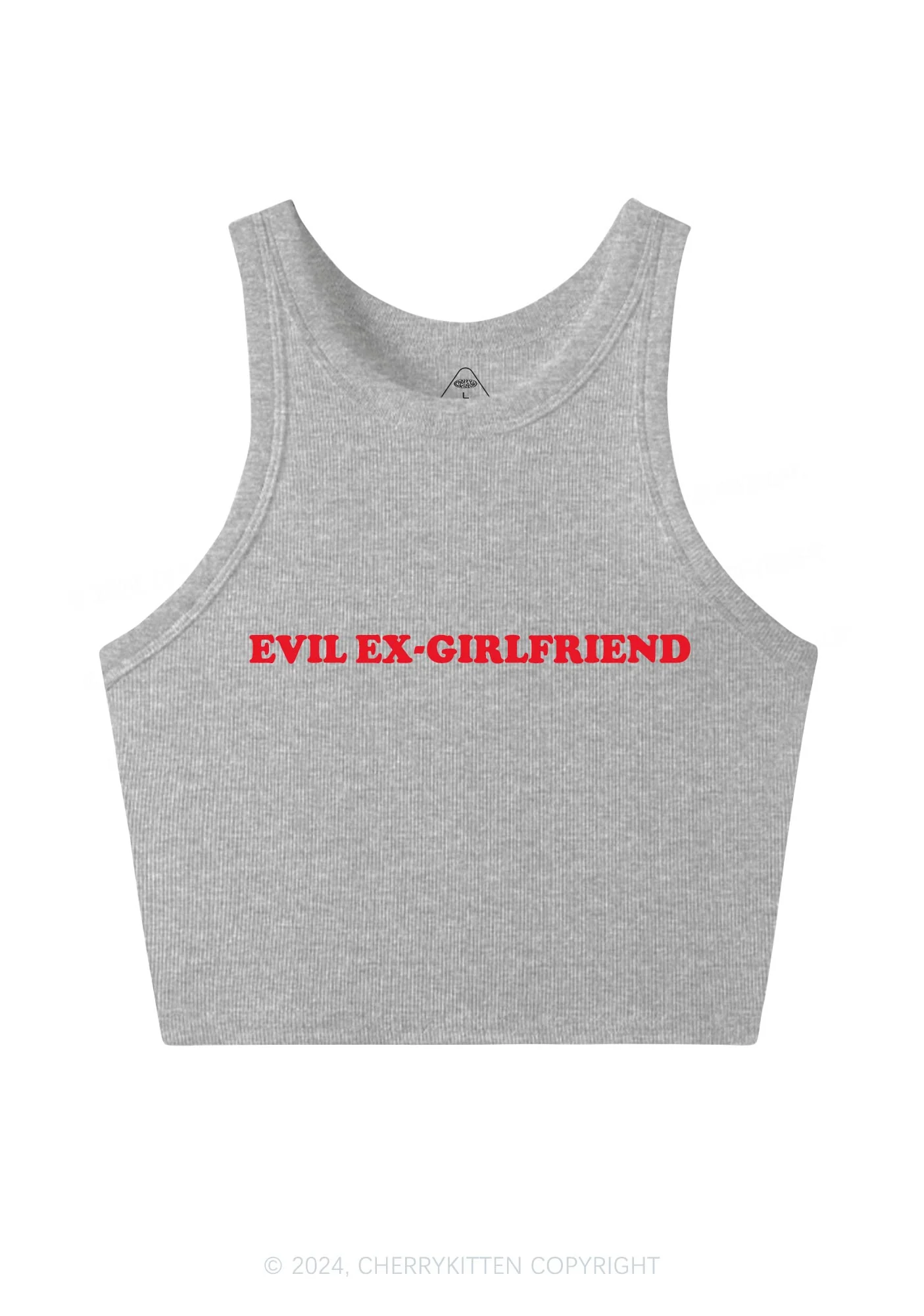 Evil Ex Girlfriend Y2K Crop Tank Top Cherrykitten - Image 4