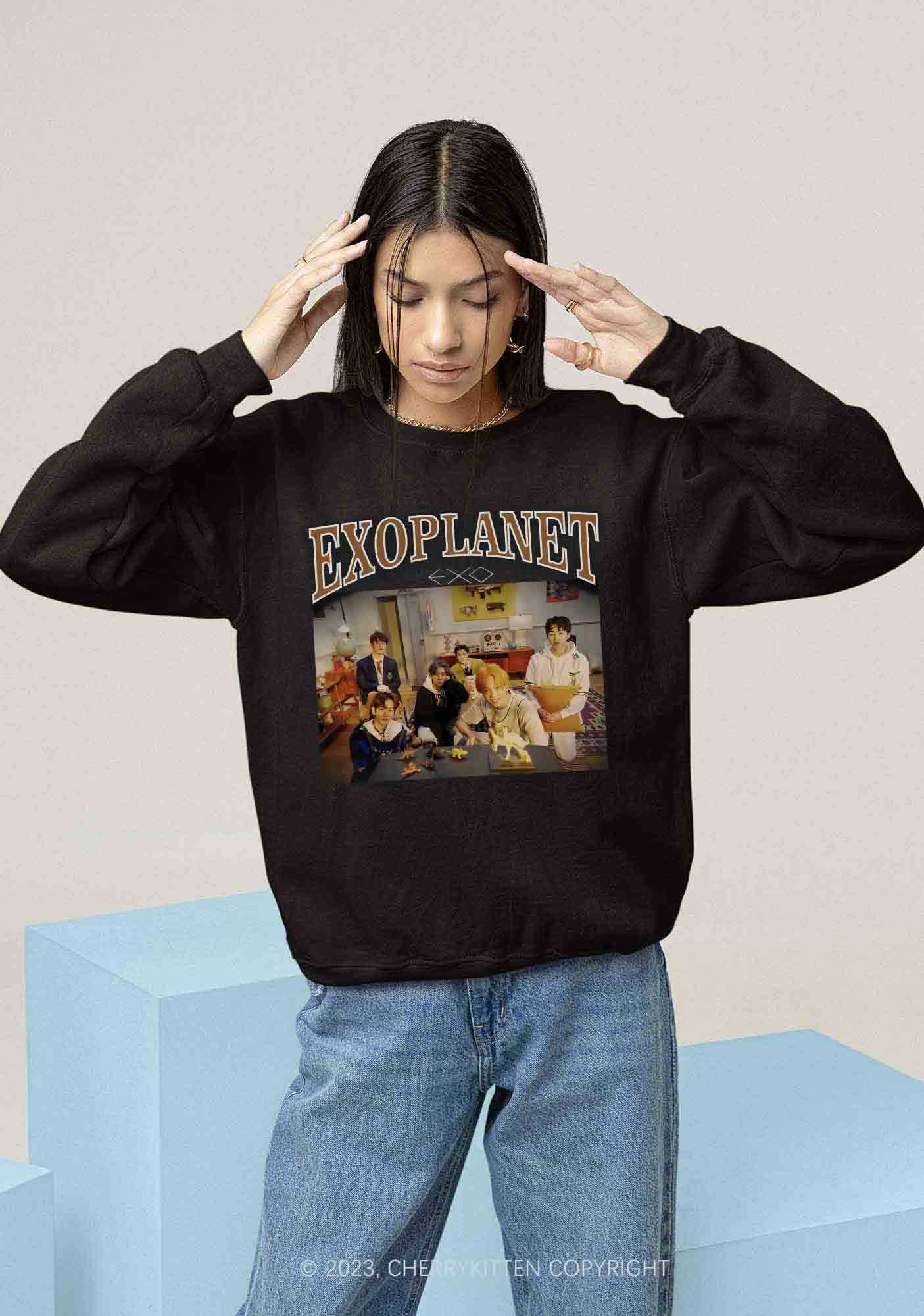 Exoplanet Kpop Y2K Sweatshirt Cherrykitten - Image 2
