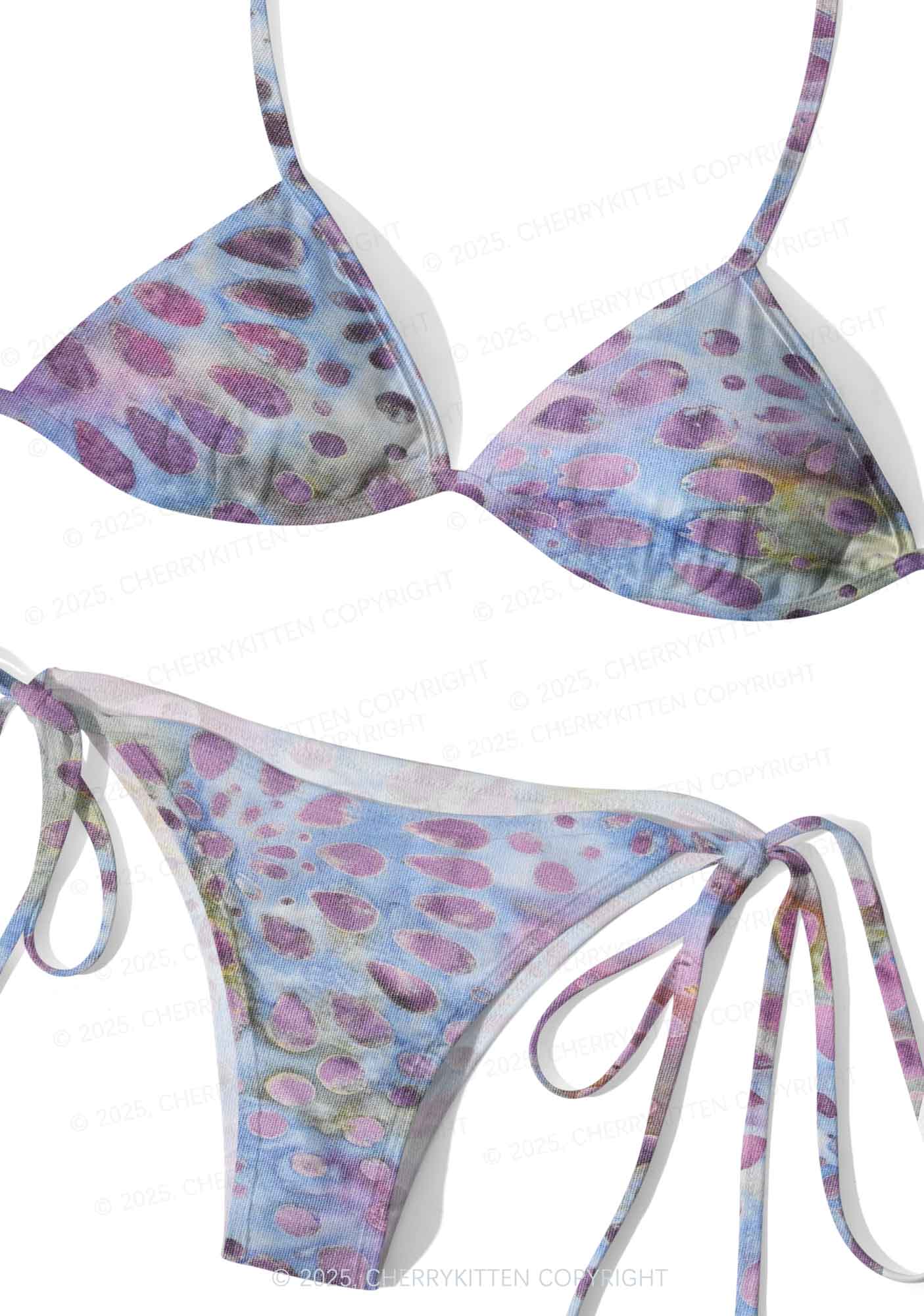Exotic Bubble Y2K Print Bikini Set Cherrykitten - Image 3