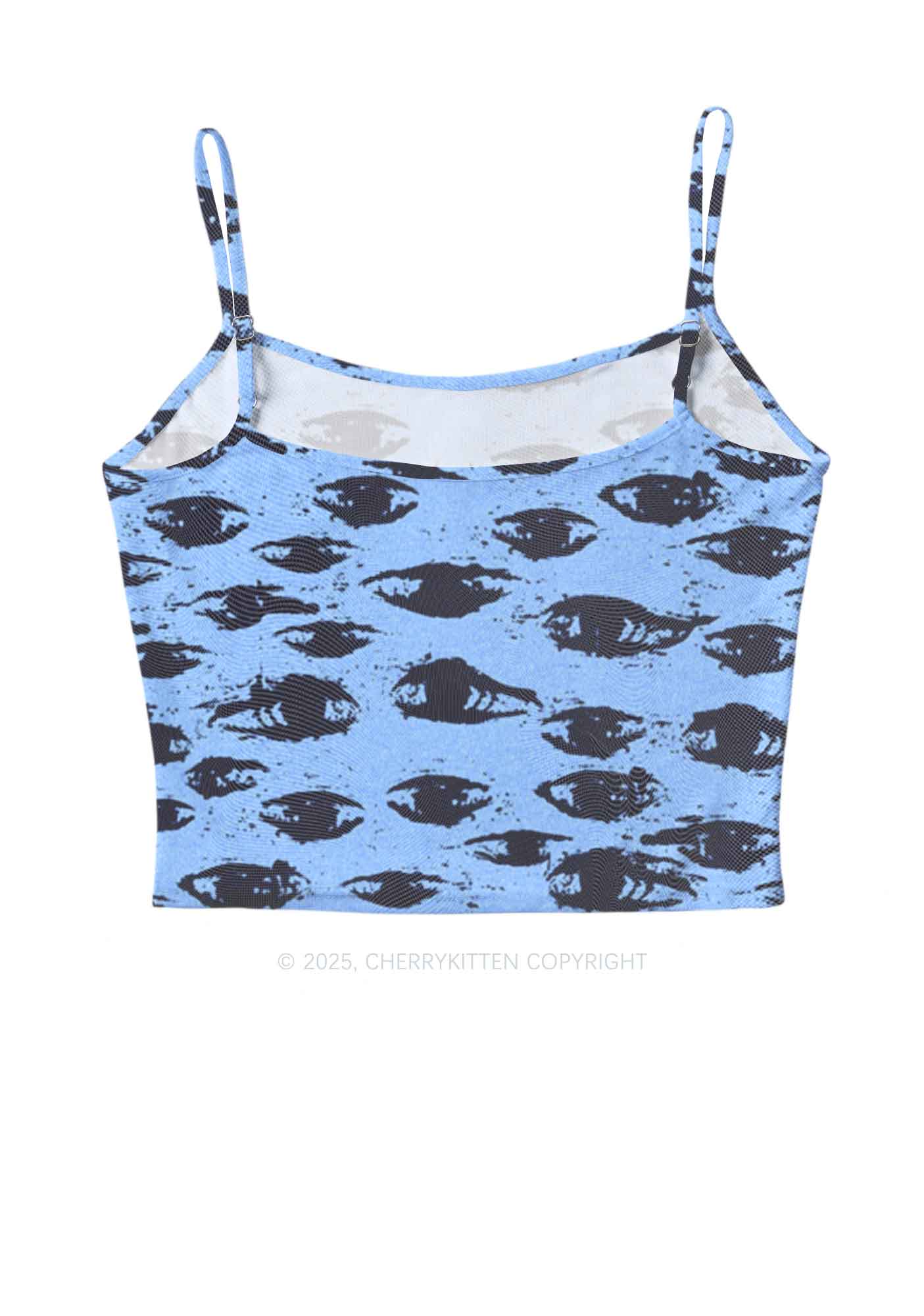 Eyes In The Blue Y2K Mesh Cami Tank Cherrykitten - Image 3
