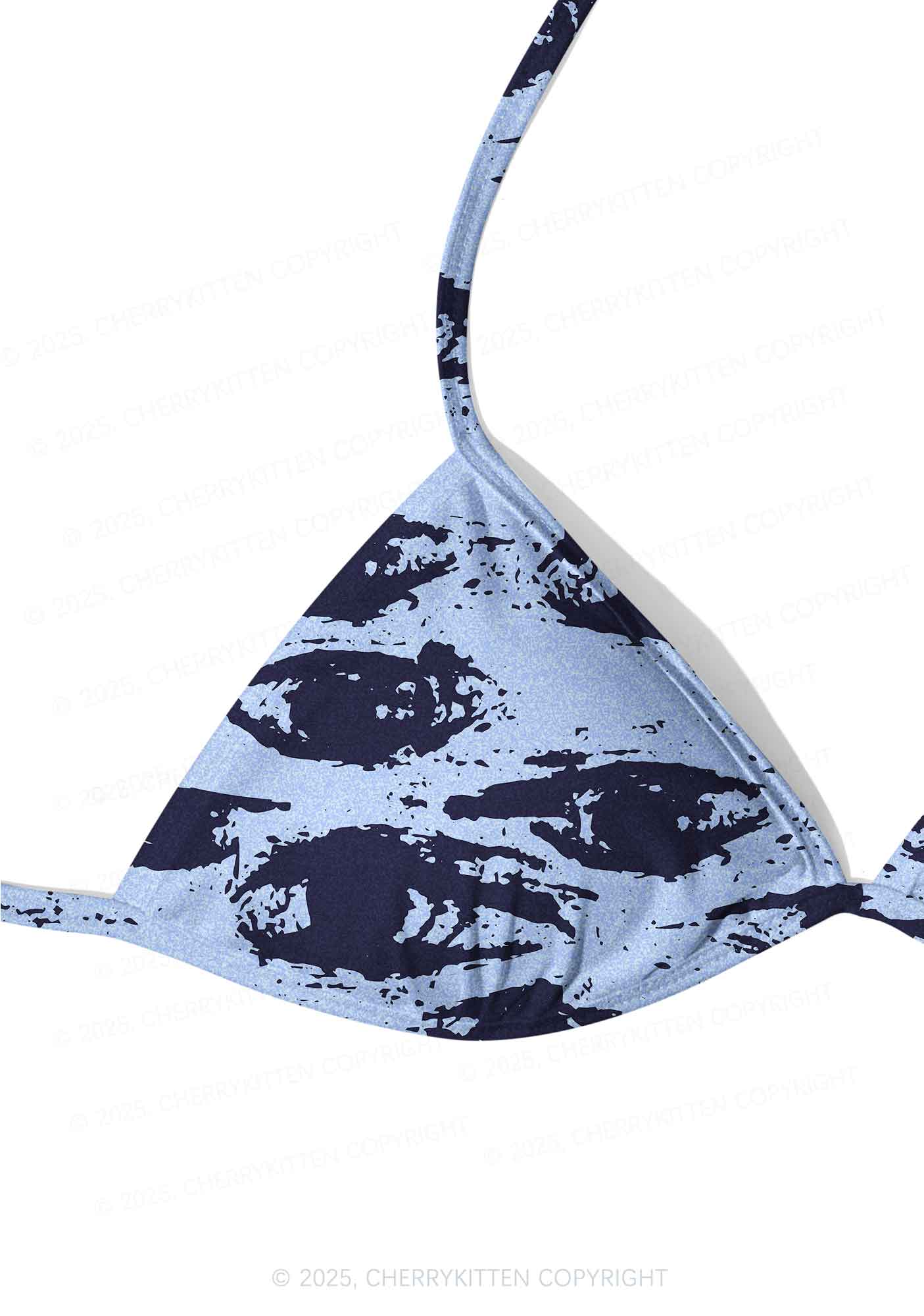 Eyes In The Blue Y2K Print Bikini Set Cherrykitten - Image 4