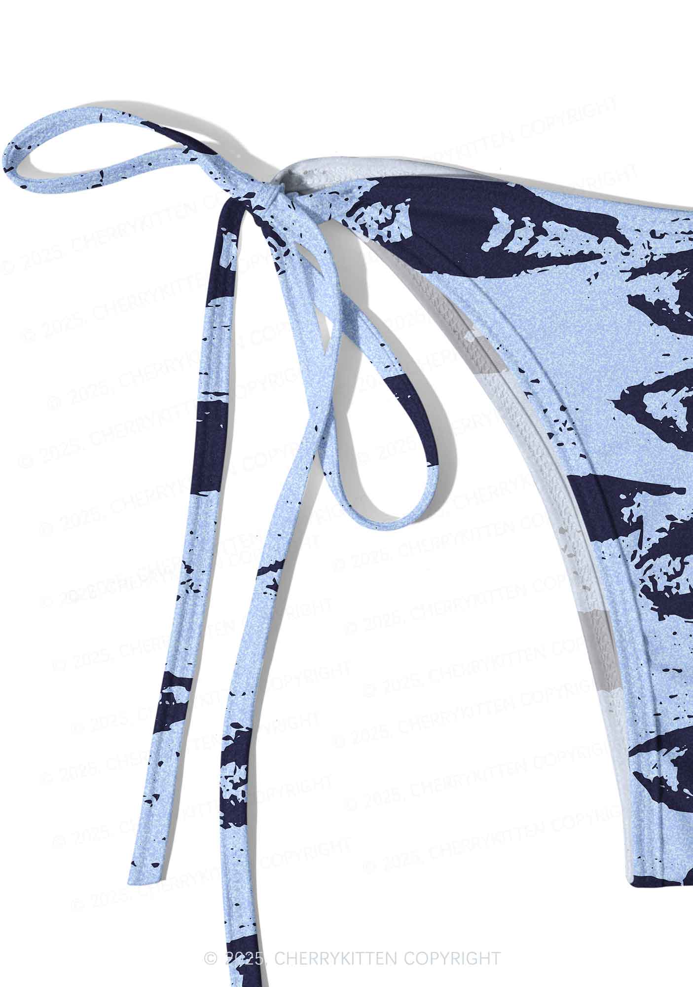 Eyes In The Blue Y2K Print Bikini Set Cherrykitten - Image 5