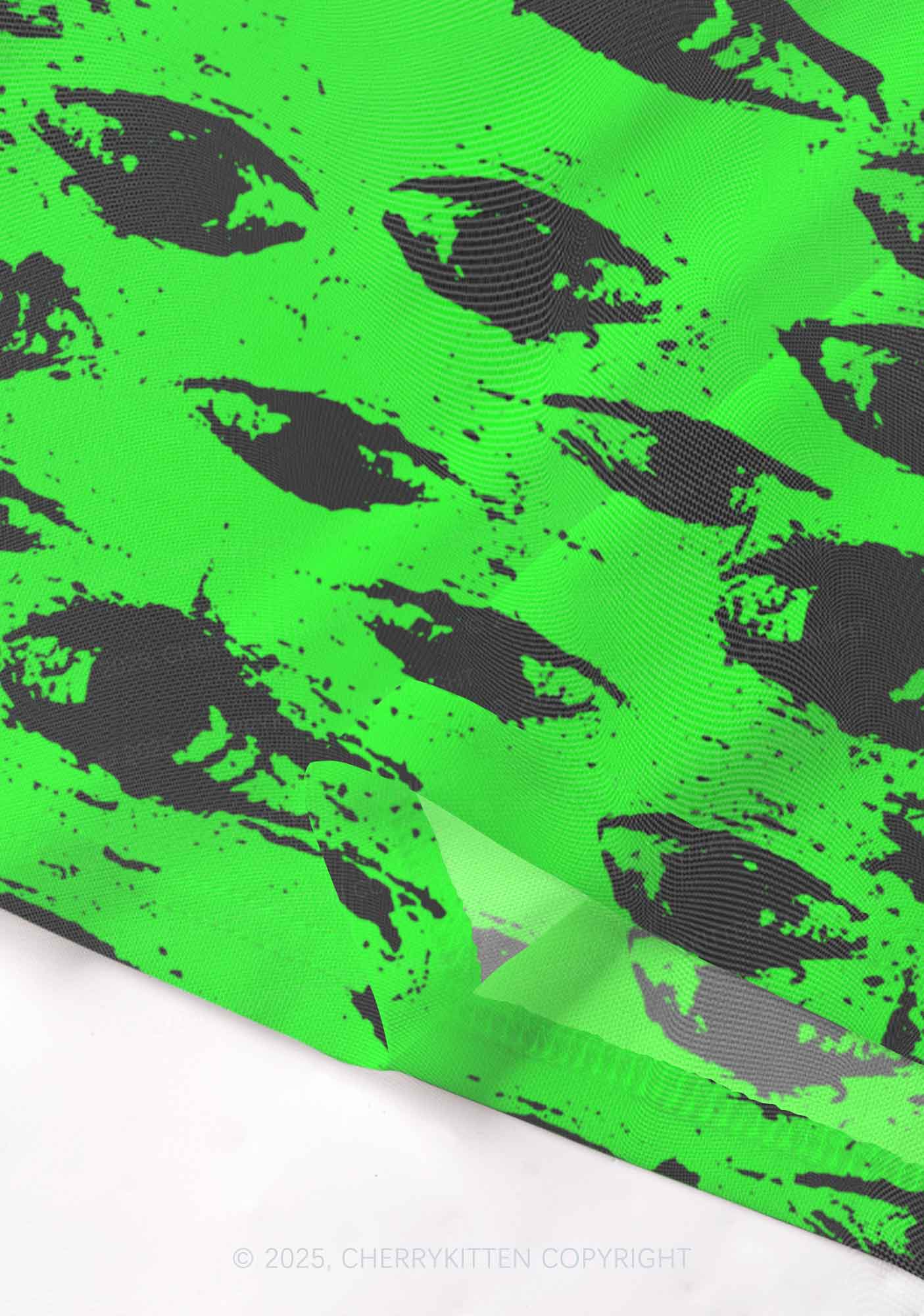 Eyes On Bright Green Y2K Mesh Cami Tank Cherrykitten - Image 4