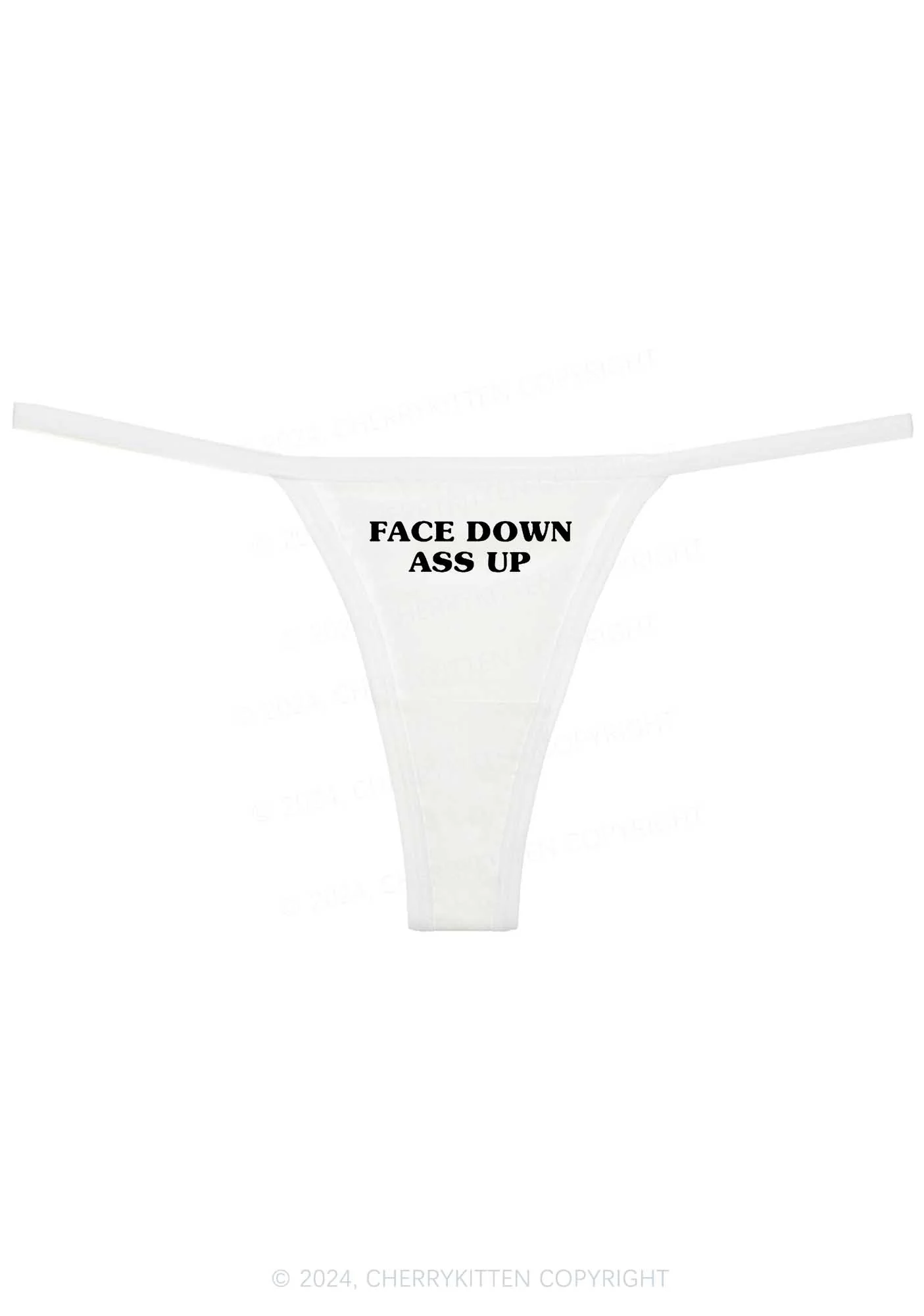 Face Down Y2K Flat String Thong Cherrykitten - Image 5
