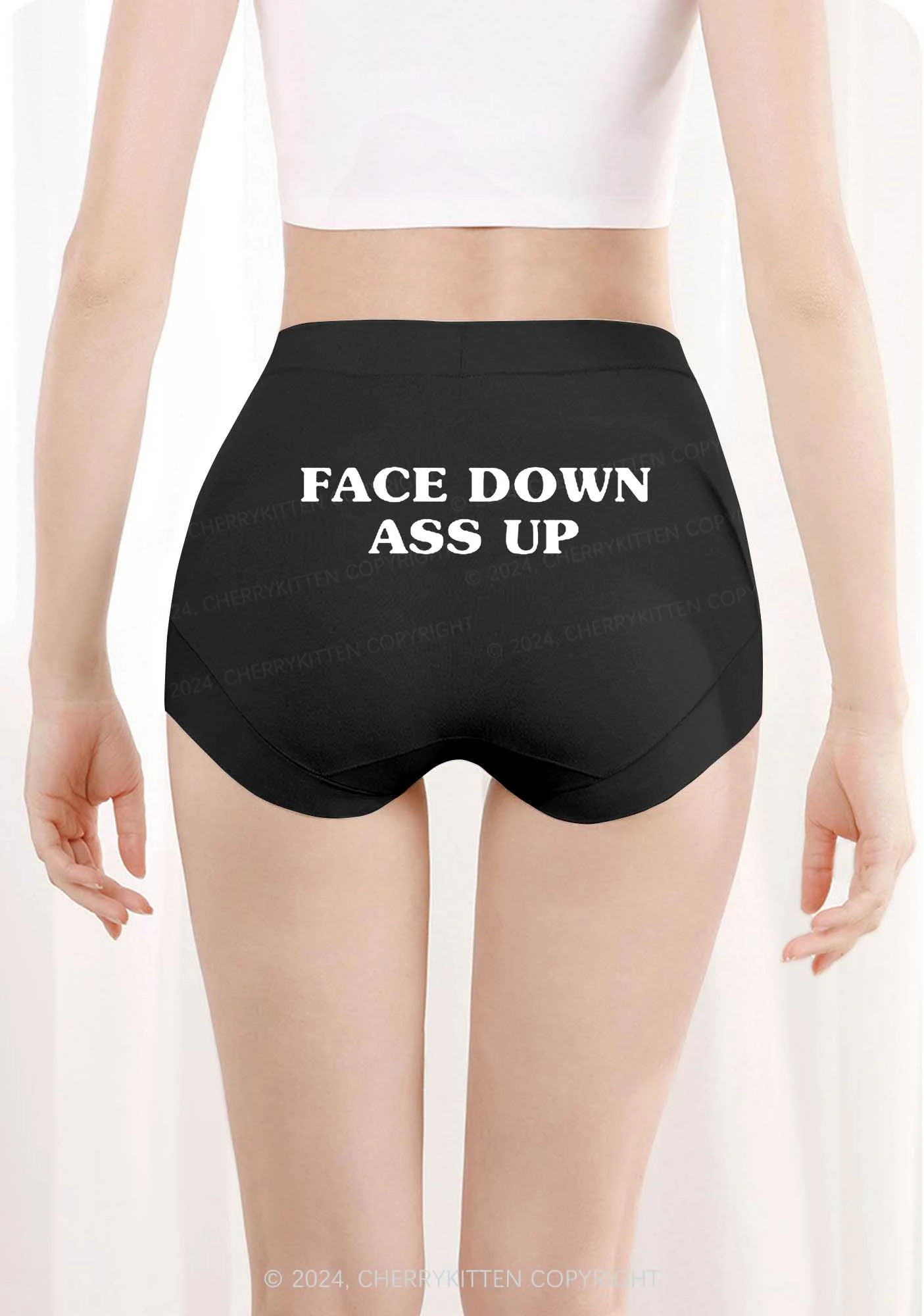 Face Down Y2K Mid Rise Waist Boyshort Cherrykitten - Image 3