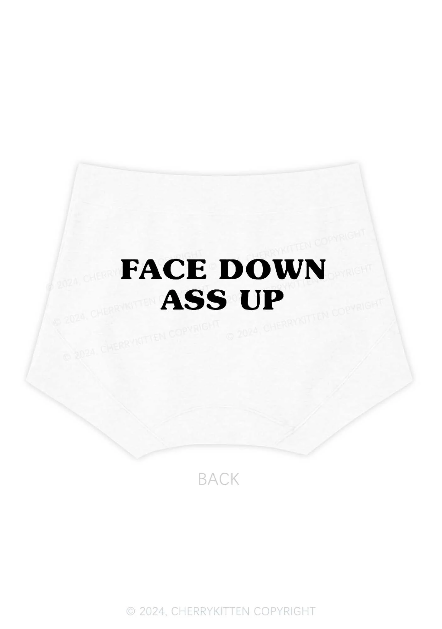 Face Down Y2K Mid Rise Waist Boyshort Cherrykitten - Image 5