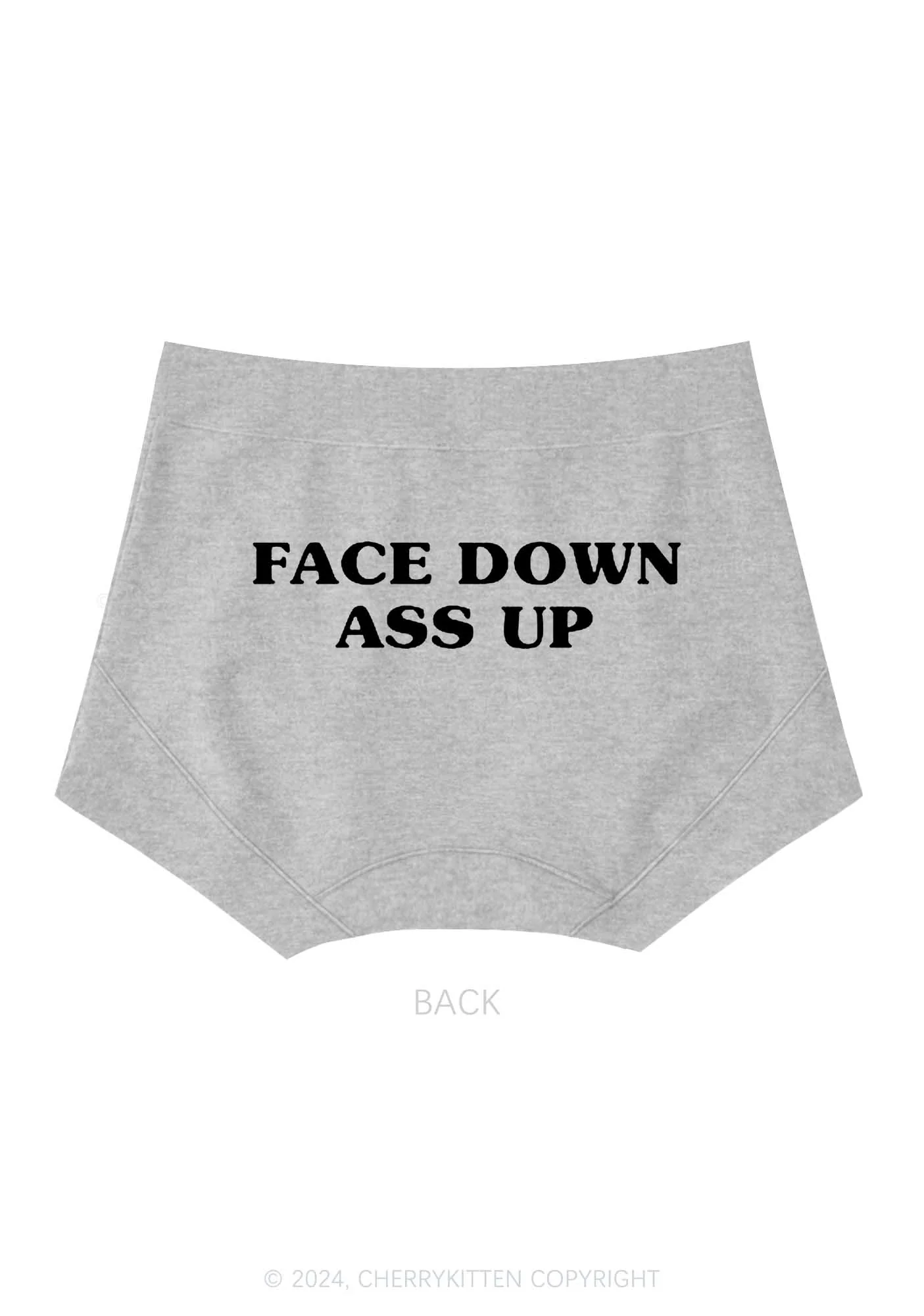 Face Down Y2K Mid Rise Waist Boyshort Cherrykitten - Image 6