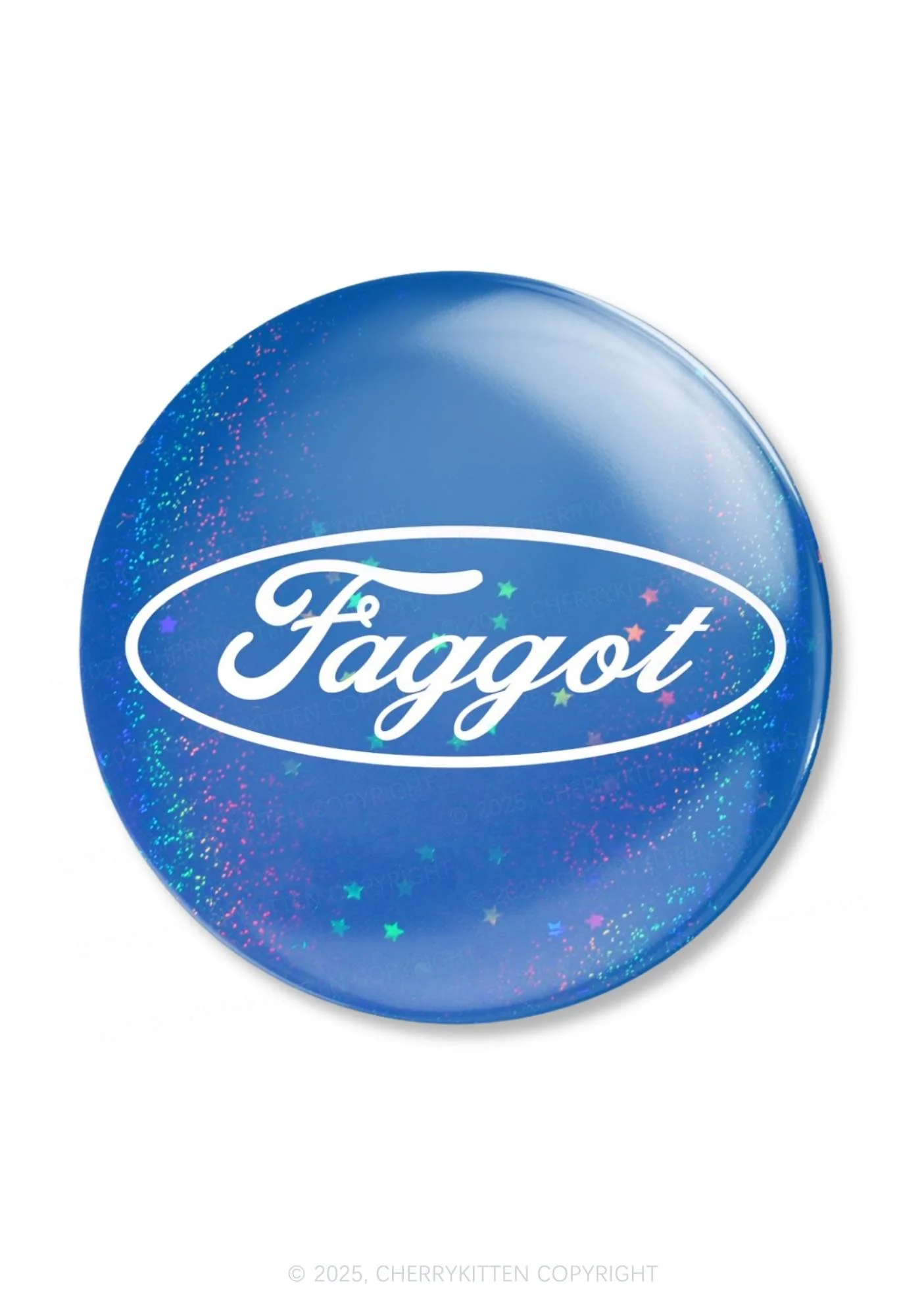 Faggot Pride 1Pc Y2K Pin Badge Cherrykitten - Image 3