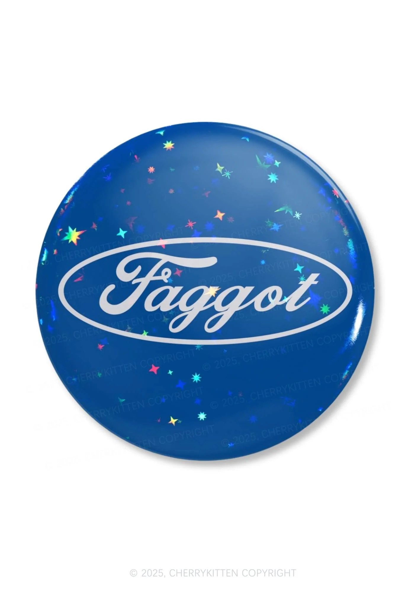 Faggot Pride 1Pc Y2K Pin Badge Cherrykitten - Image 4