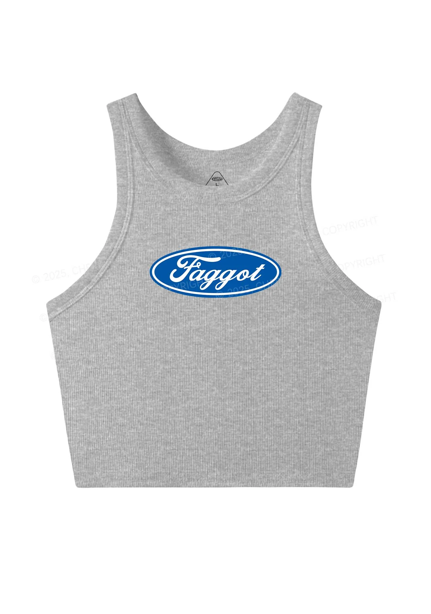 Faggot Pride Y2K Crop Tank Top Cherrykitten - Image 8