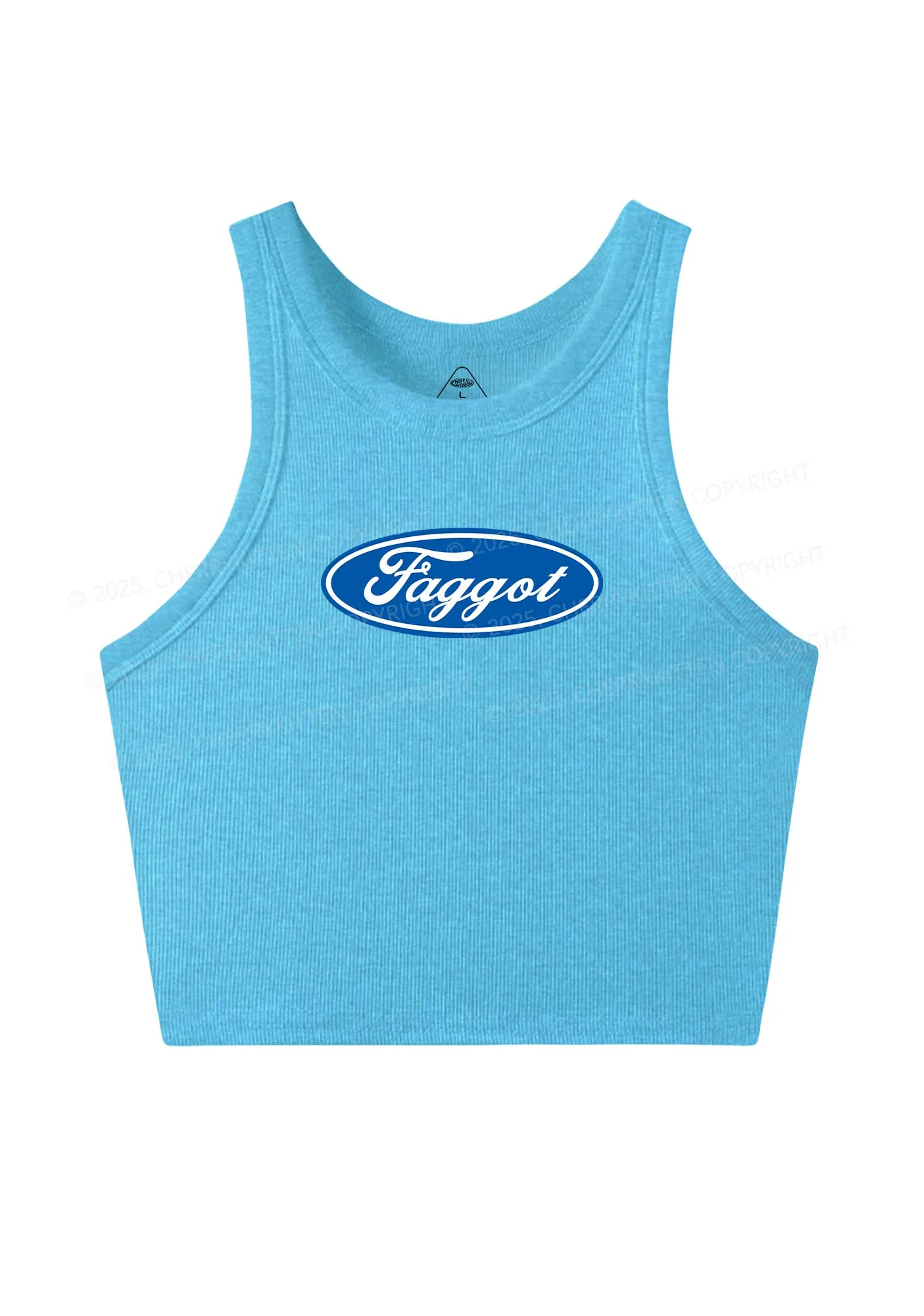 Faggot Pride Y2K Crop Tank Top Cherrykitten - Image 9