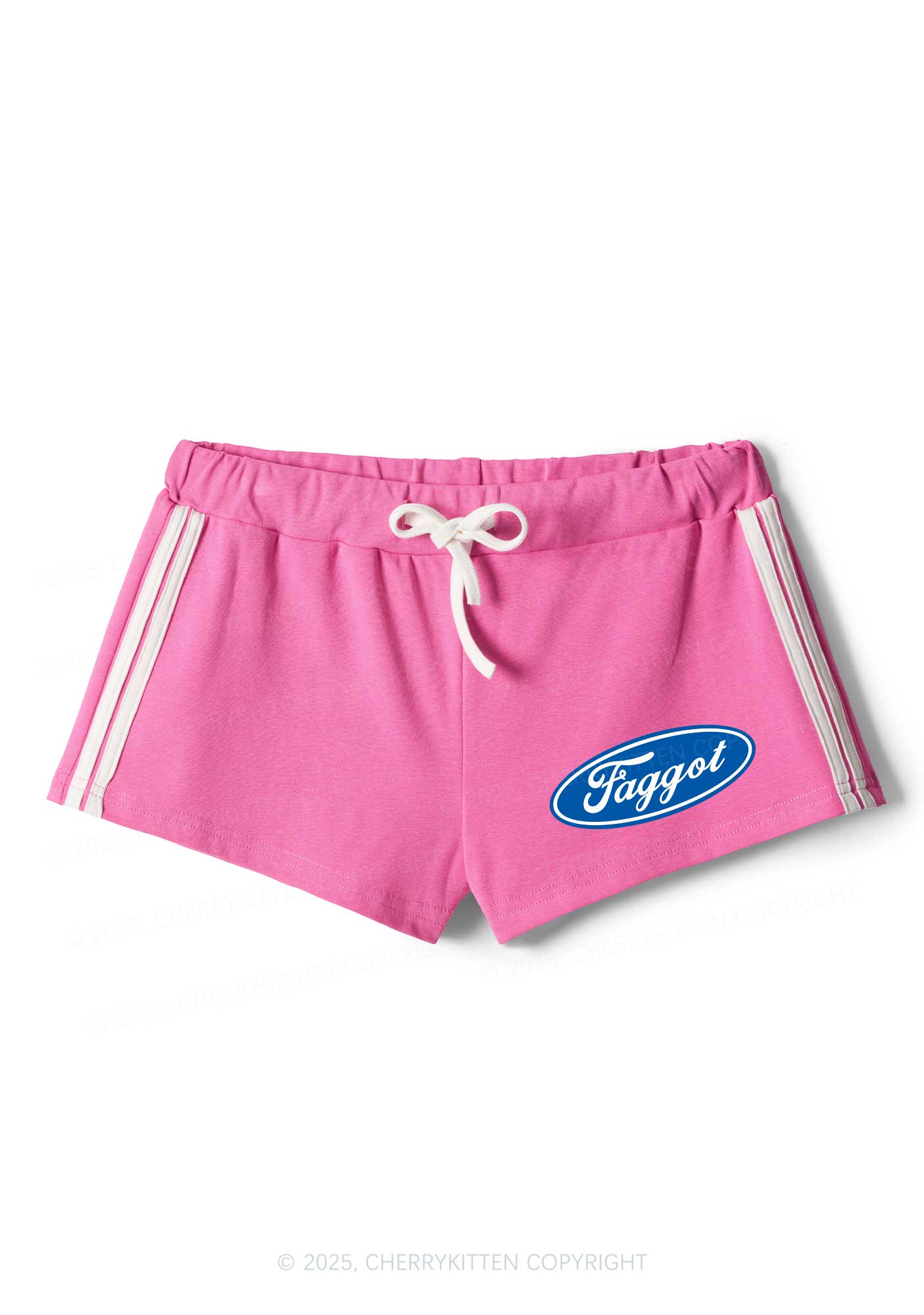 Faggot Pride Y2K Drawstring Mini Shorts Cherrykitten - Image 2