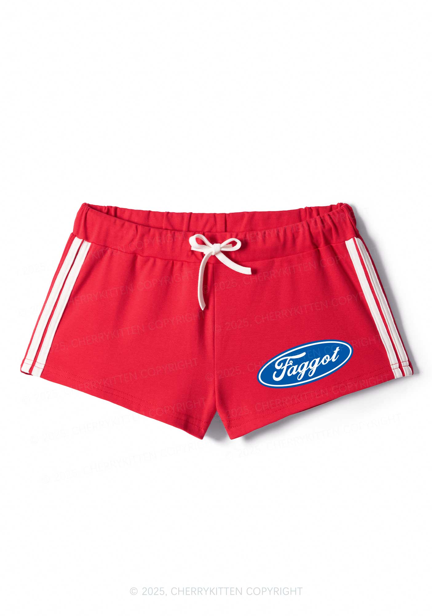 Faggot Pride Y2K Drawstring Mini Shorts Cherrykitten - Image 4