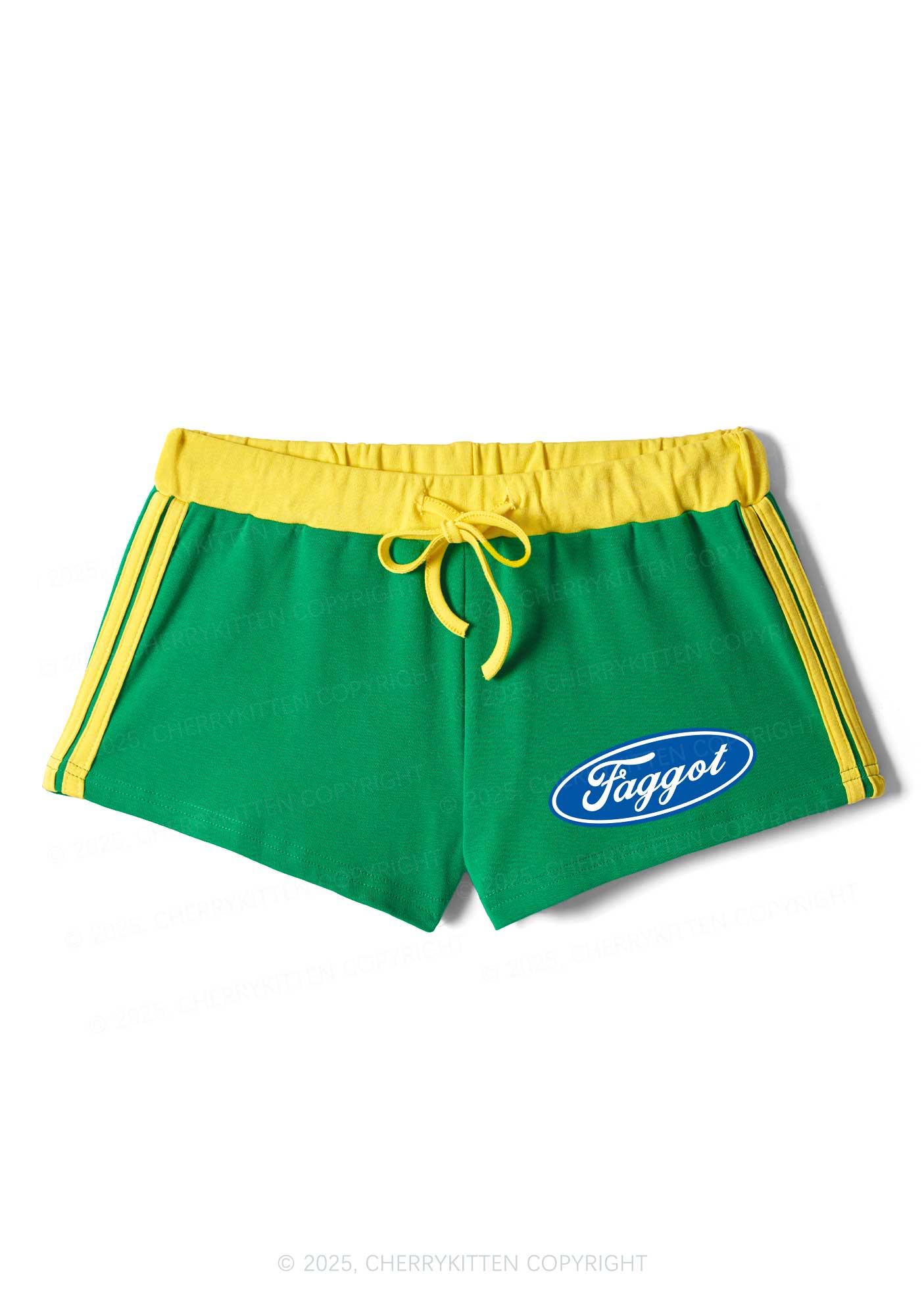 Faggot Pride Y2K Drawstring Mini Shorts Cherrykitten - Image 5