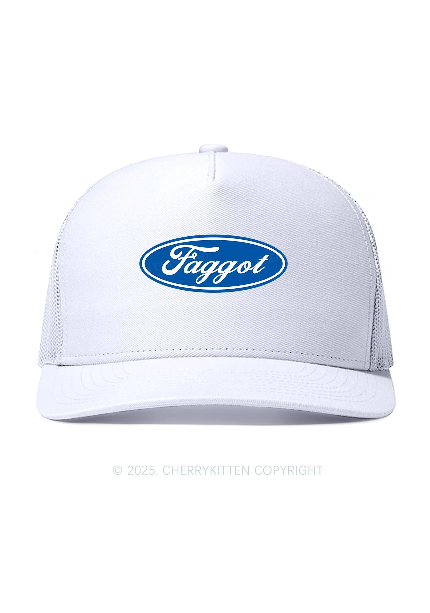 Faggot Pride Y2K Trucker Mesh Hat Cherrykitten - Image 2