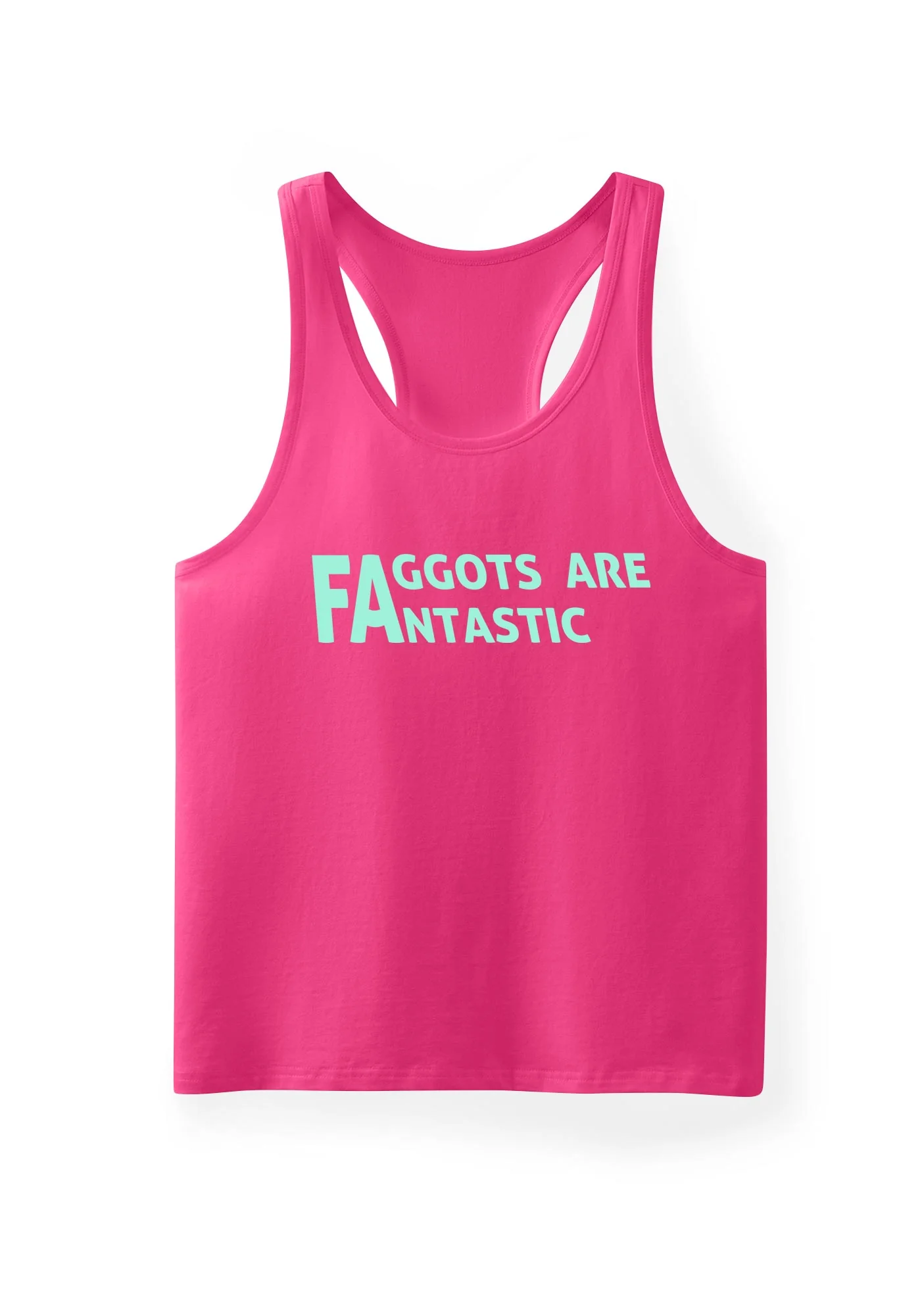 Faggots Are Fantastic Pride Y2K Men Racerback Tank Top Cherrykitten - Image 5