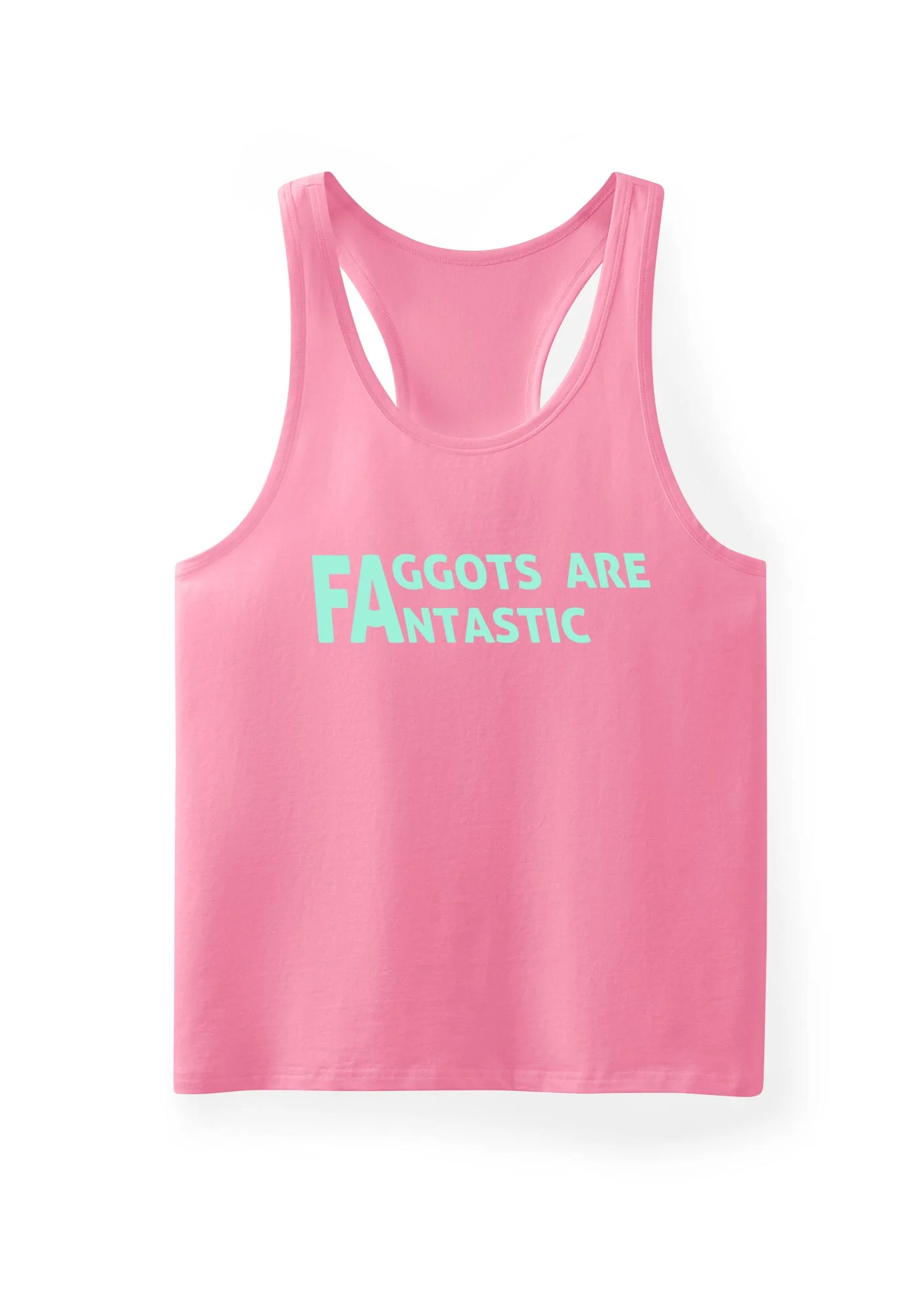 Faggots Are Fantastic Pride Y2K Men Racerback Tank Top Cherrykitten - Image 8