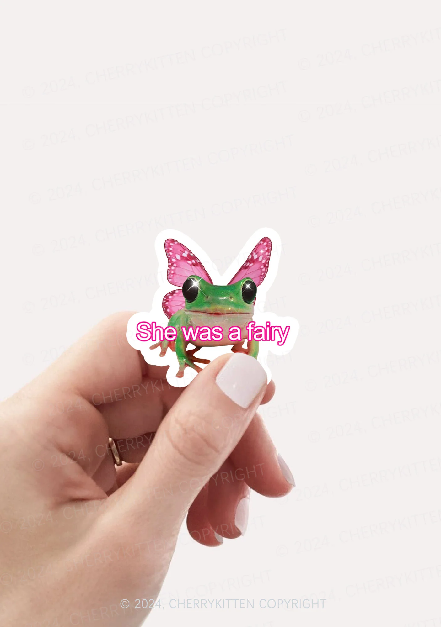Fairy Frog 1Pc Y2K Sticker Cherrykitten - Image 2