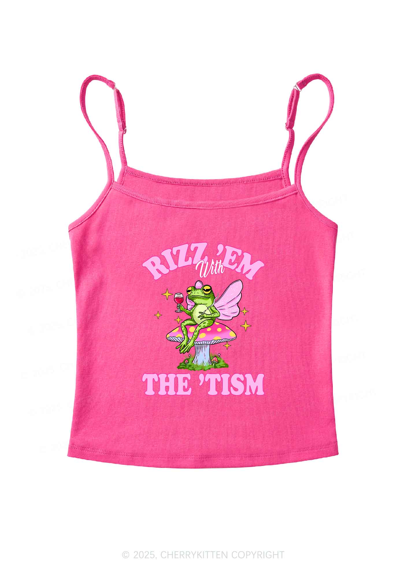 Fairy Frog Rizz Tism Y2K Spaghetti Strap Cami Cherrykitten - Image 3