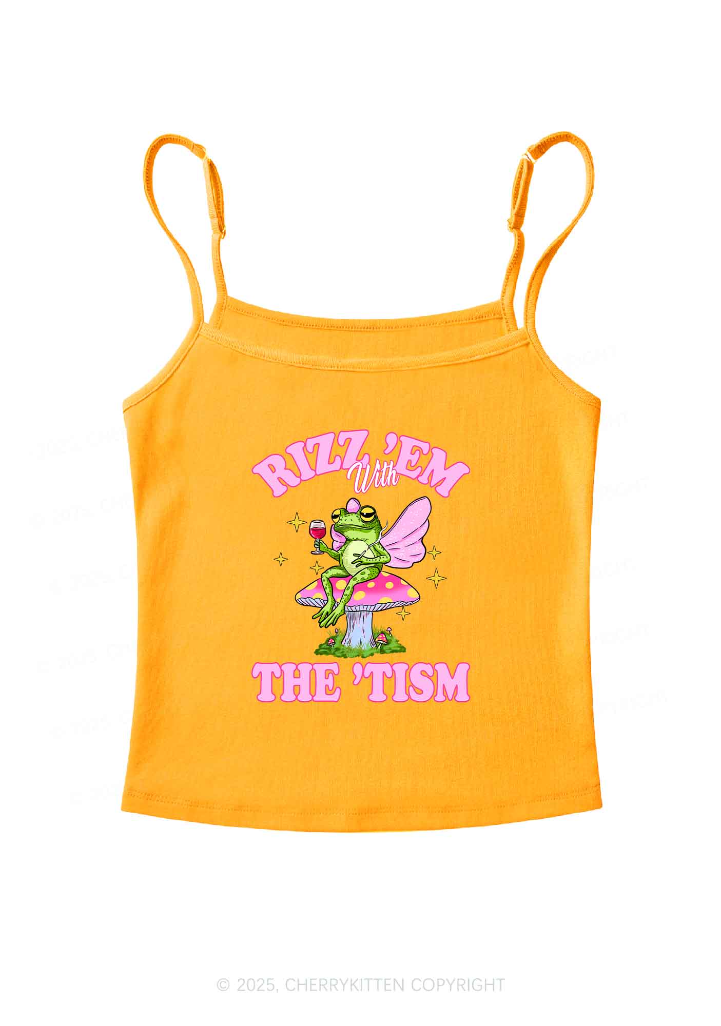 Fairy Frog Rizz Tism Y2K Spaghetti Strap Cami Cherrykitten - Image 5