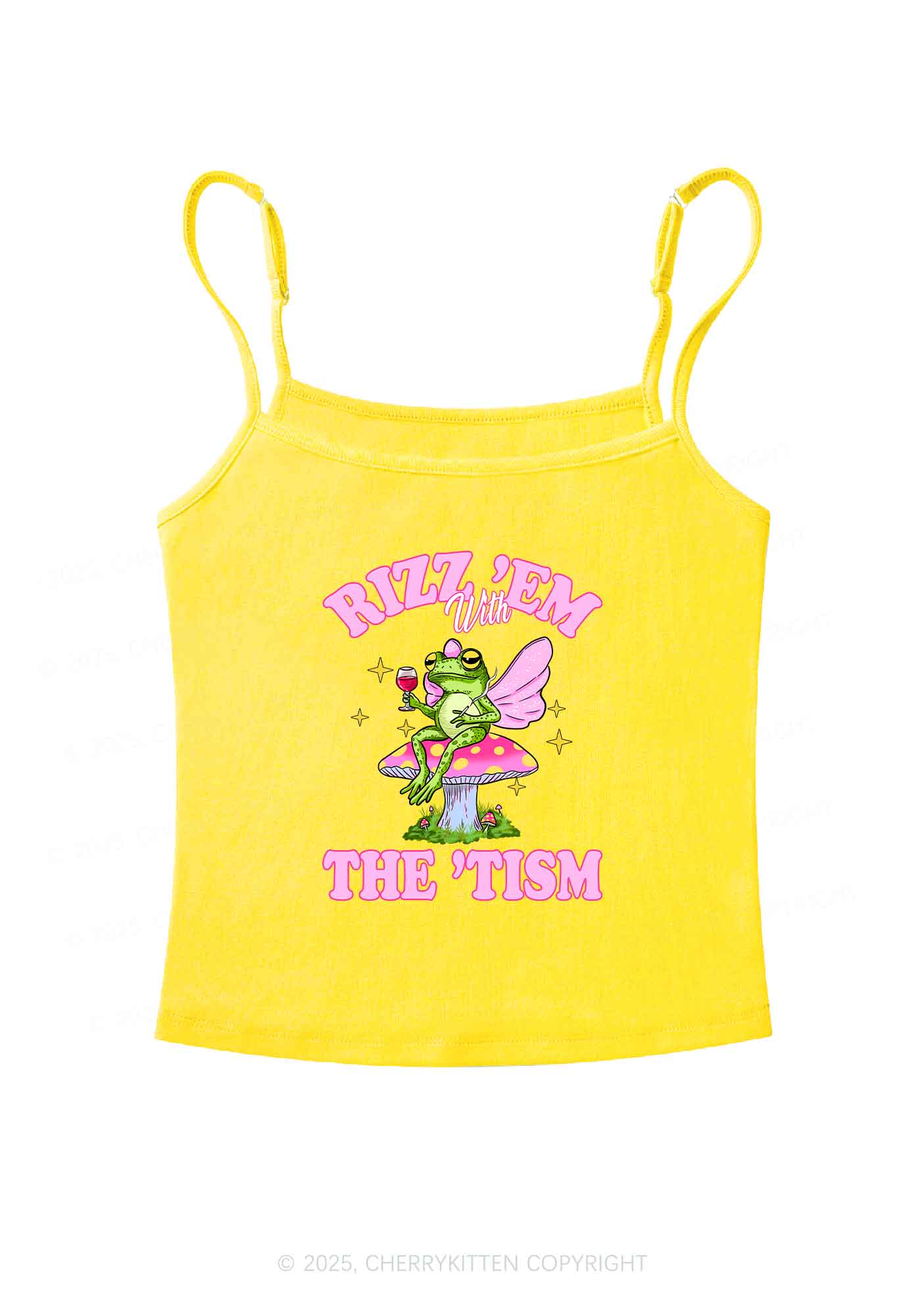 Fairy Frog Rizz Tism Y2K Spaghetti Strap Cami Cherrykitten - Image 6