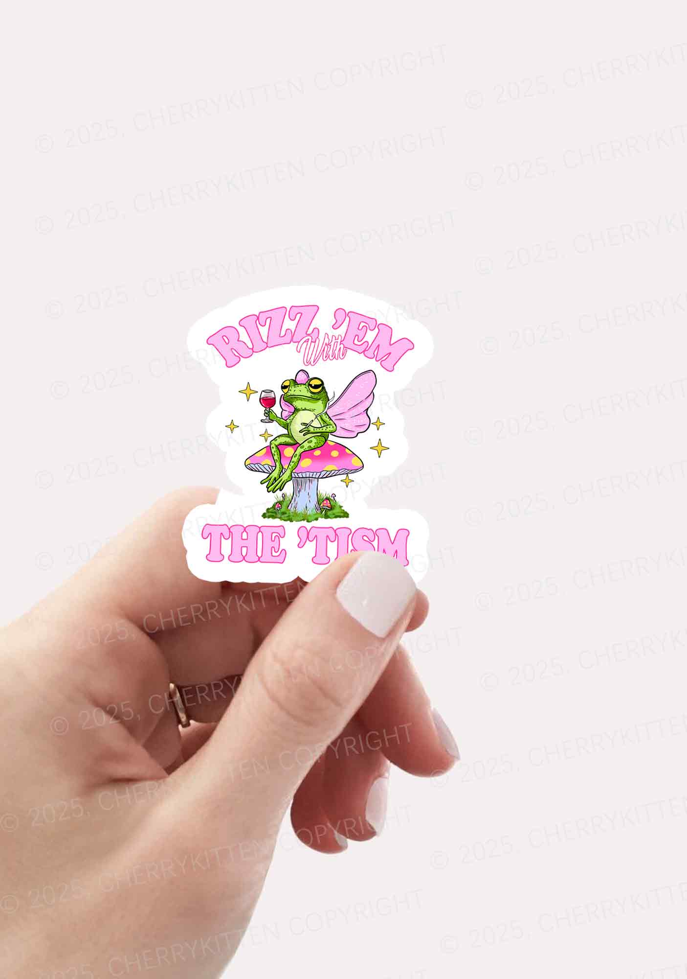 Fairy Frog Rizz Tism Y2K Sticker Cherrykitten - Image 2