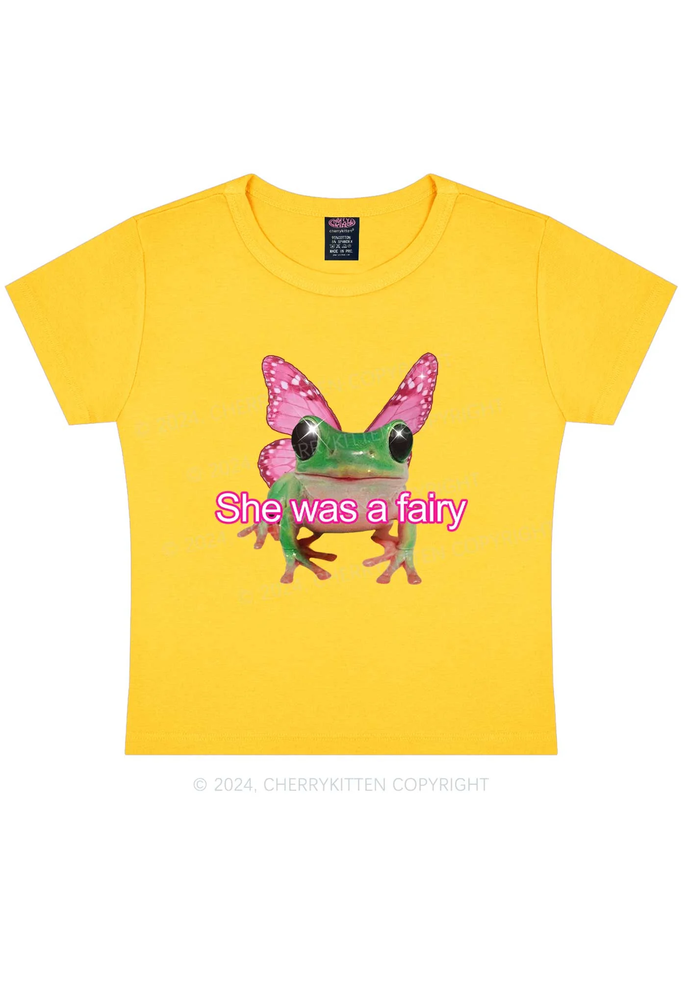 Fairy Frog Y2K Baby Tee Cherrykitten - Image 10