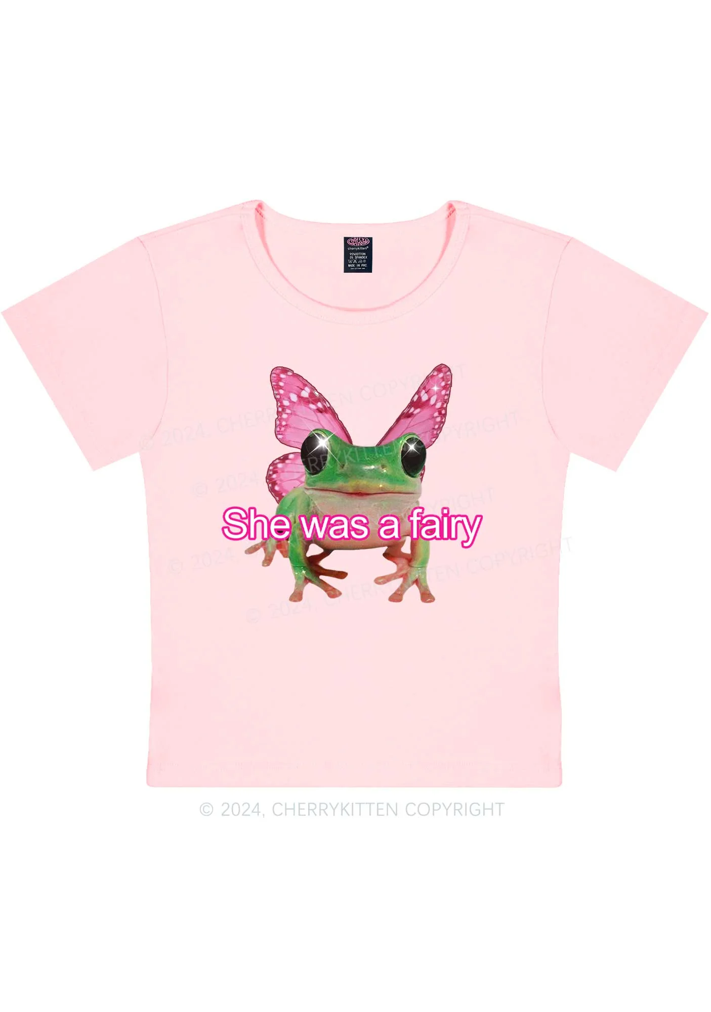 Fairy Frog Y2K Baby Tee Cherrykitten - Image 7