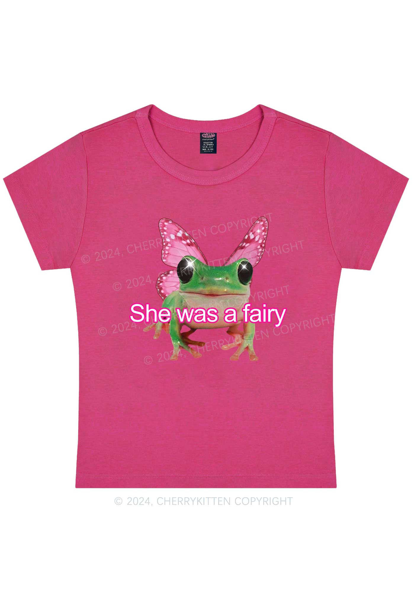 Fairy Frog Y2K Baby Tee Cherrykitten - Image 8