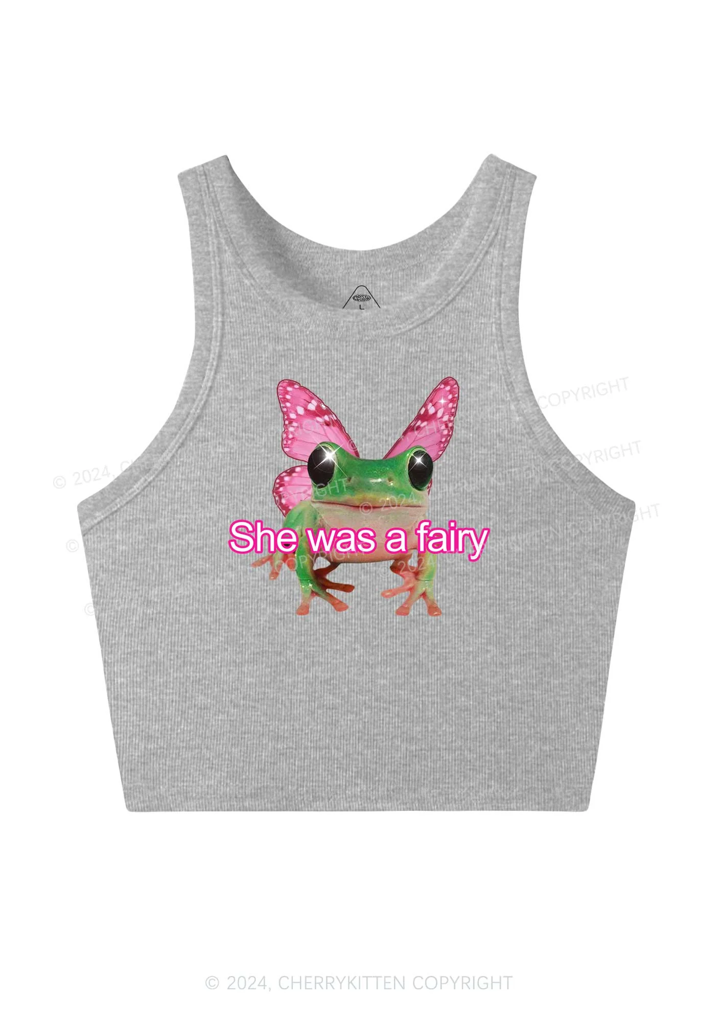 Fairy Frog Y2K Crop Tank Top Cherrykitten - Image 4