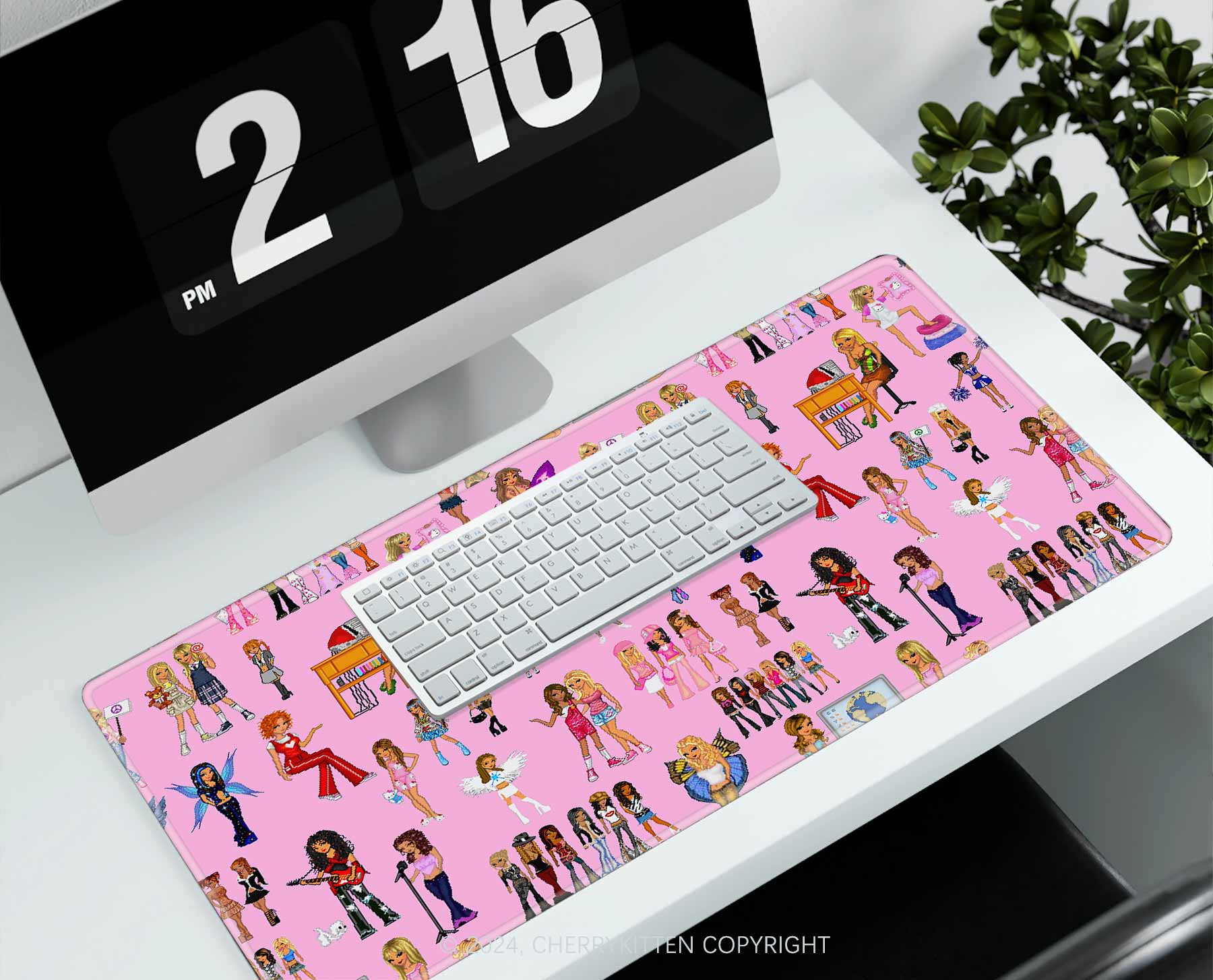 Fairy Girls Y2K Desk Mat Cherrykitten - Image 3