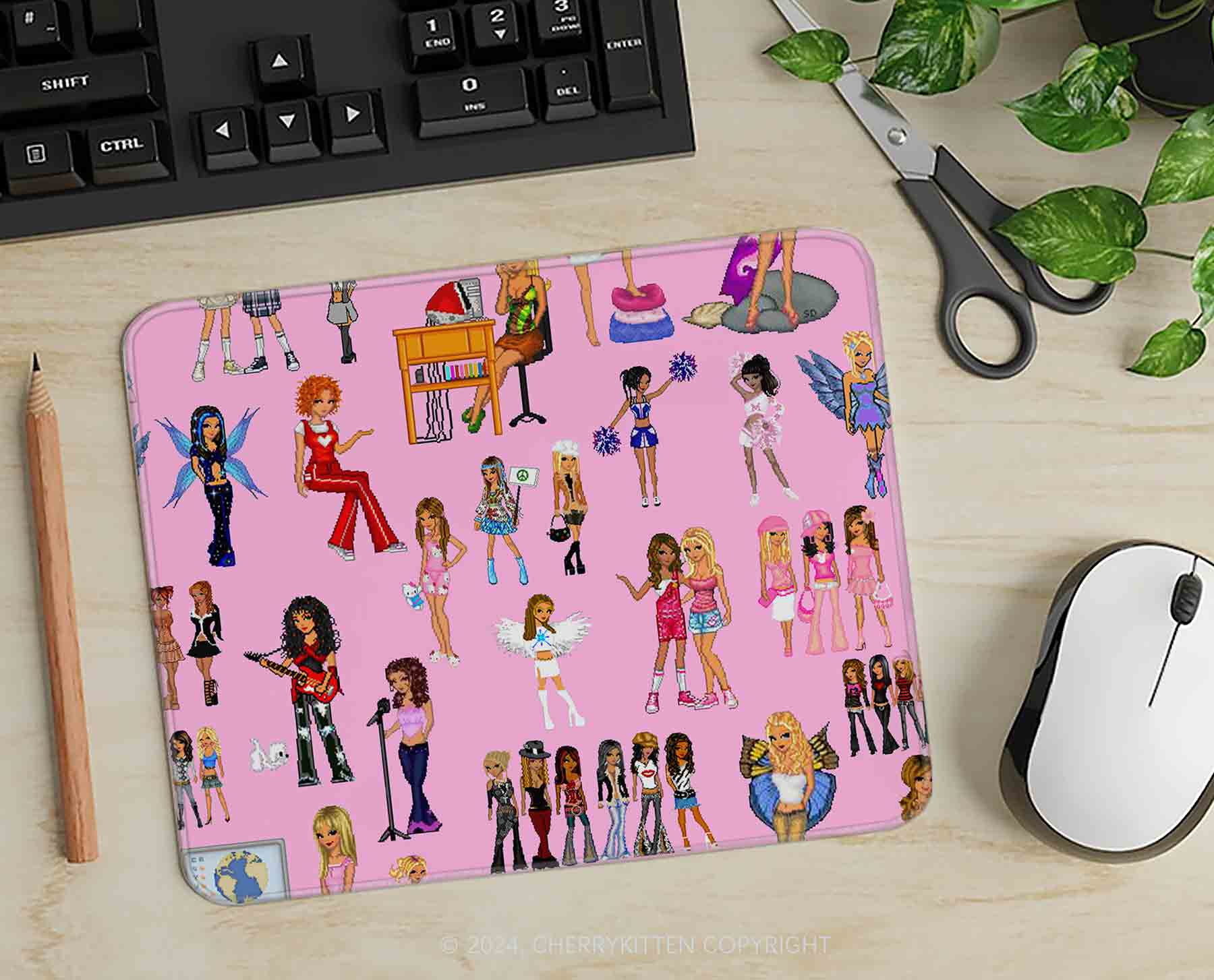 Fairy Girls Y2K Mousepad Cherrykitten - Image 3